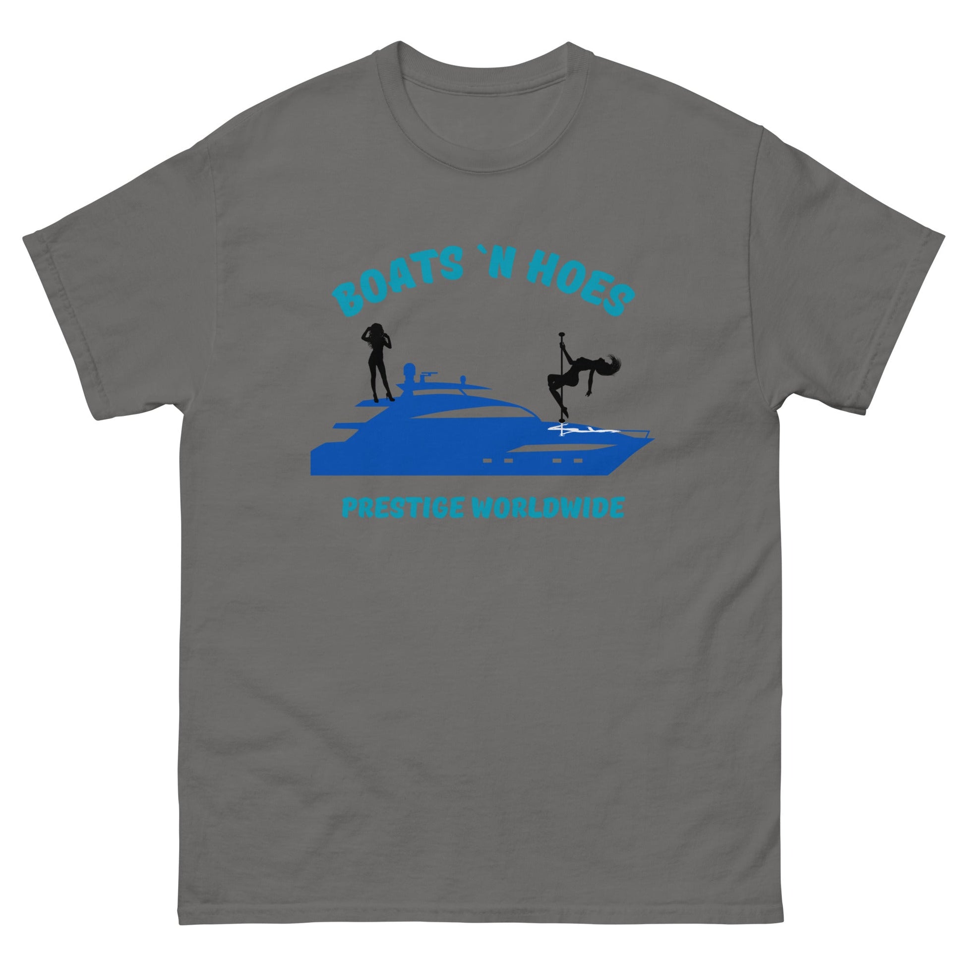Boats 'N Hoes Prestige Worldwide T-Shirt – Funny Yacht Party Tee - FunPrint4You