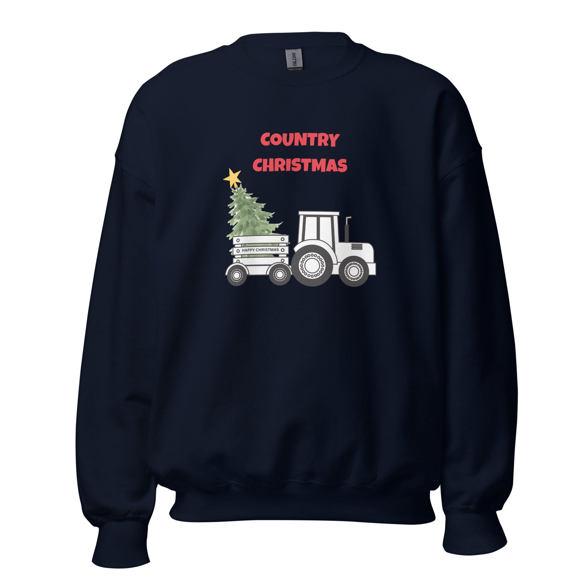 Country Christmas Tractor Jumper – Festive Farm Style - FunPrint4You
