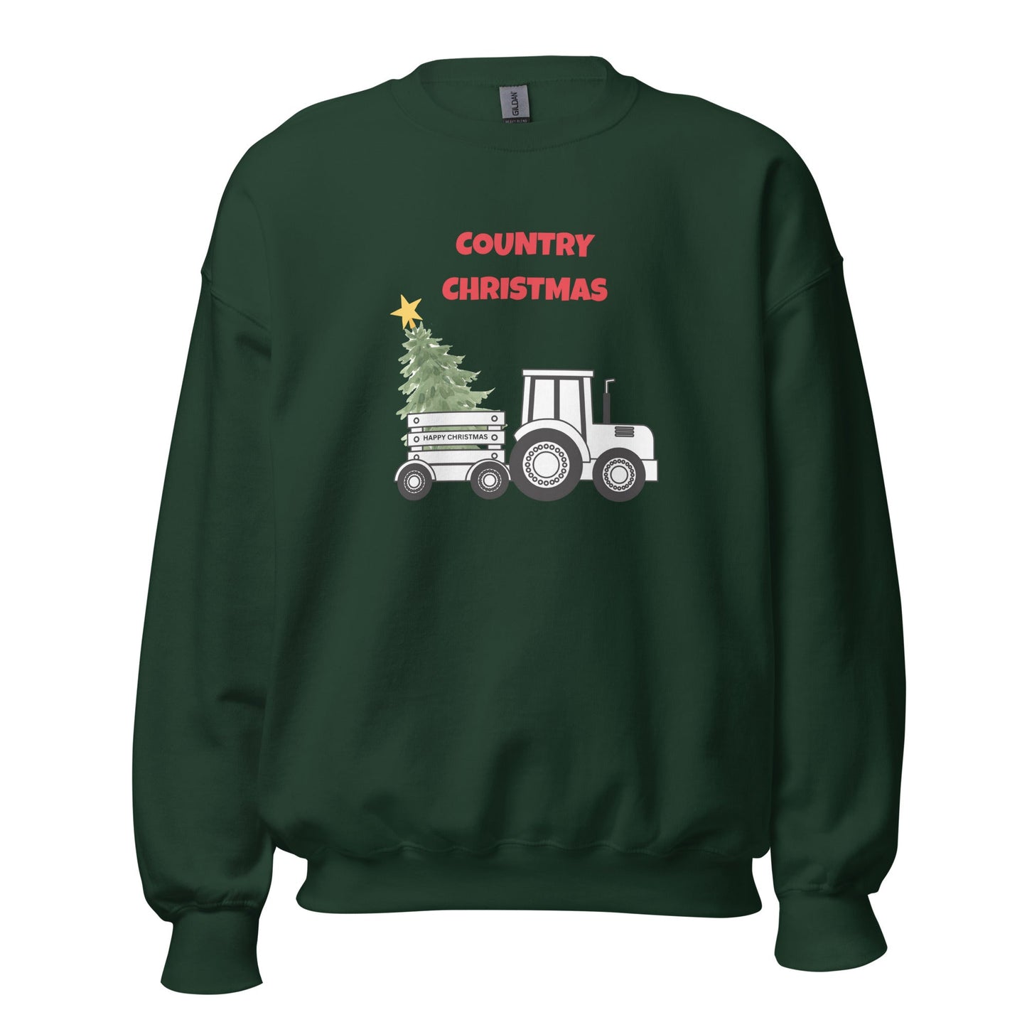 Country Christmas Tractor Jumper – Festive Farm Style - FunPrint4You