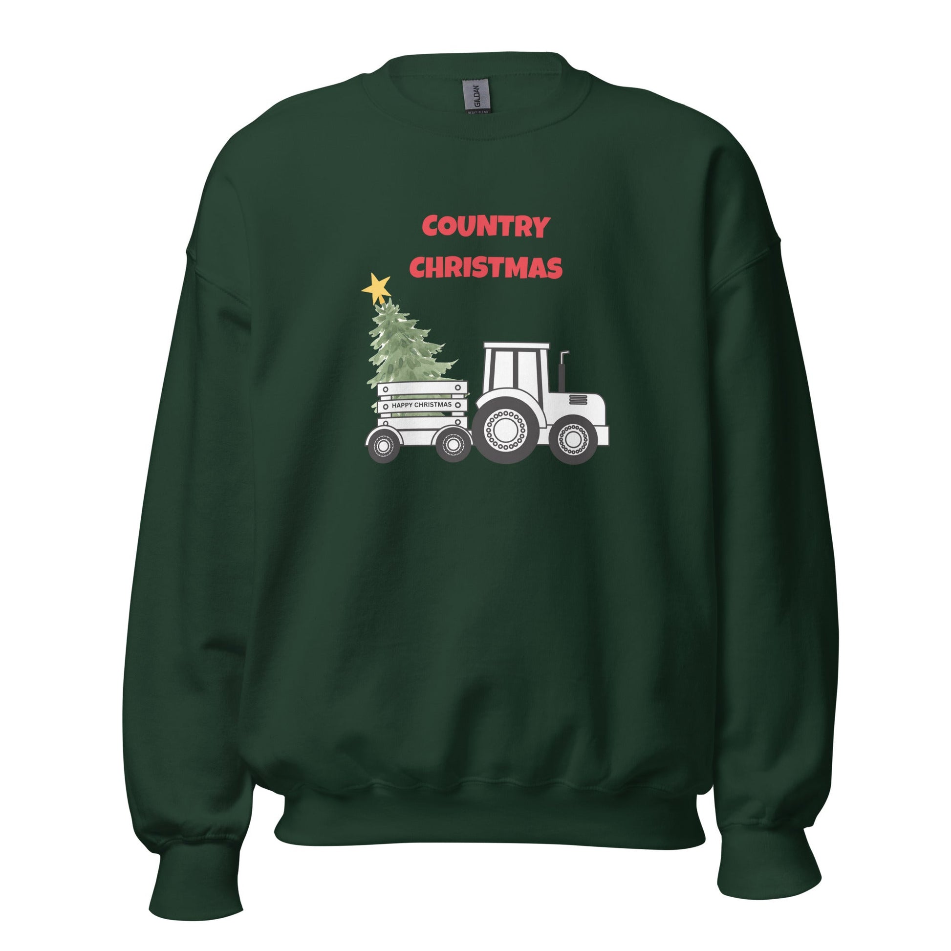 Country Christmas Tractor Jumper – Festive Farm Style - FunPrint4You