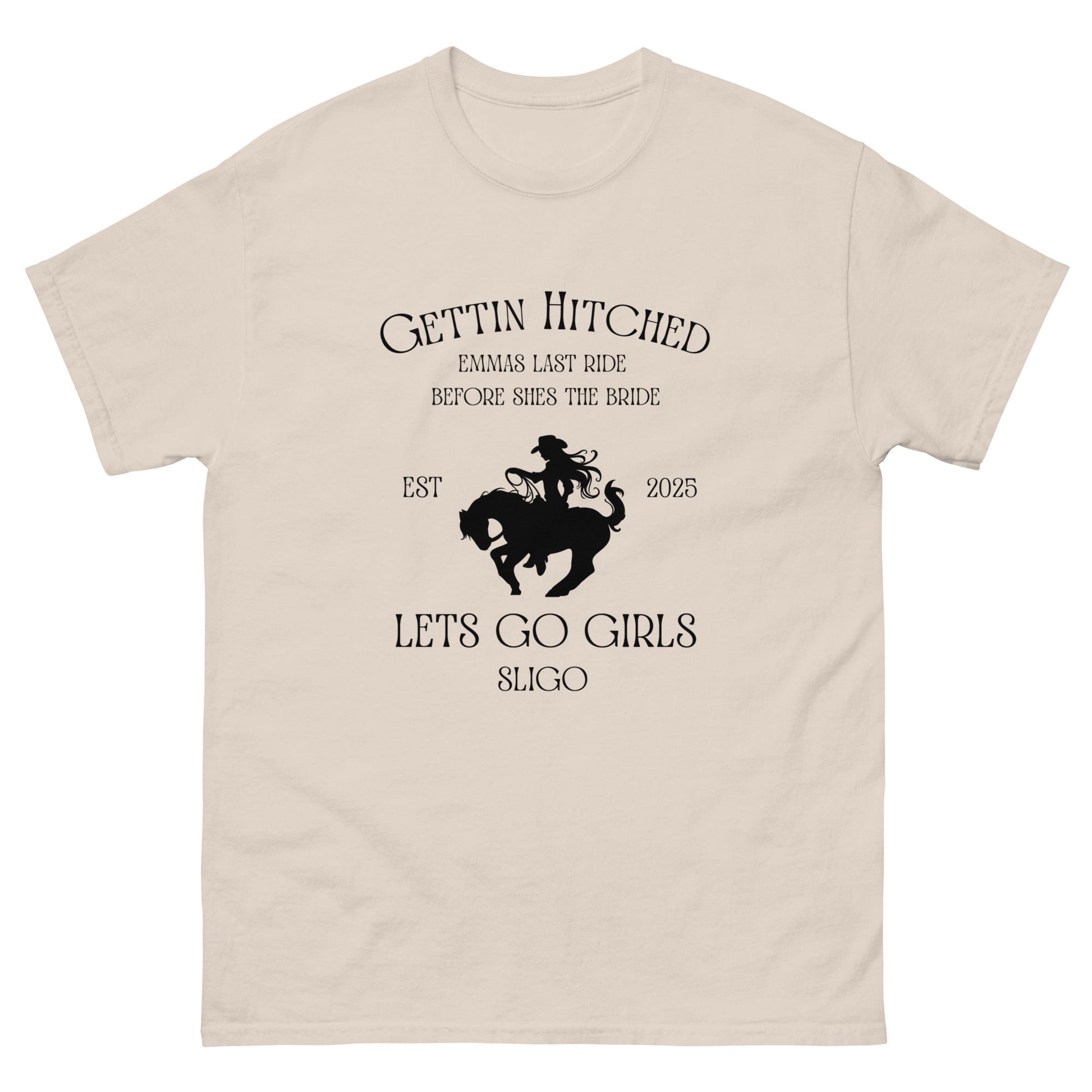 Custom Bridal Cowgirl Tee – Gettin’ Hitched Hen Party Shirt - FunPrint4You