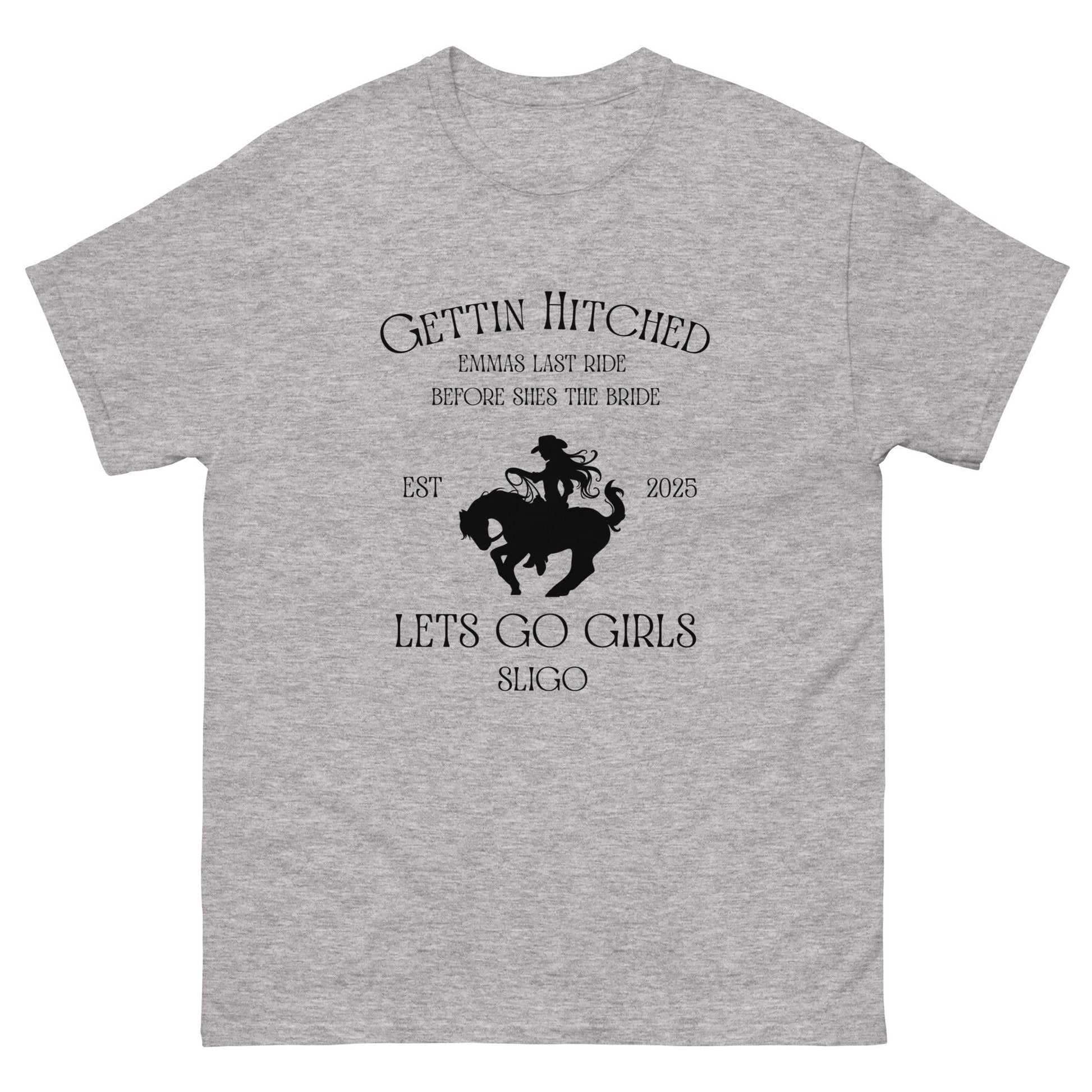 Custom Bridal Cowgirl Tee – Gettin’ Hitched Hen Party Shirt - FunPrint4You