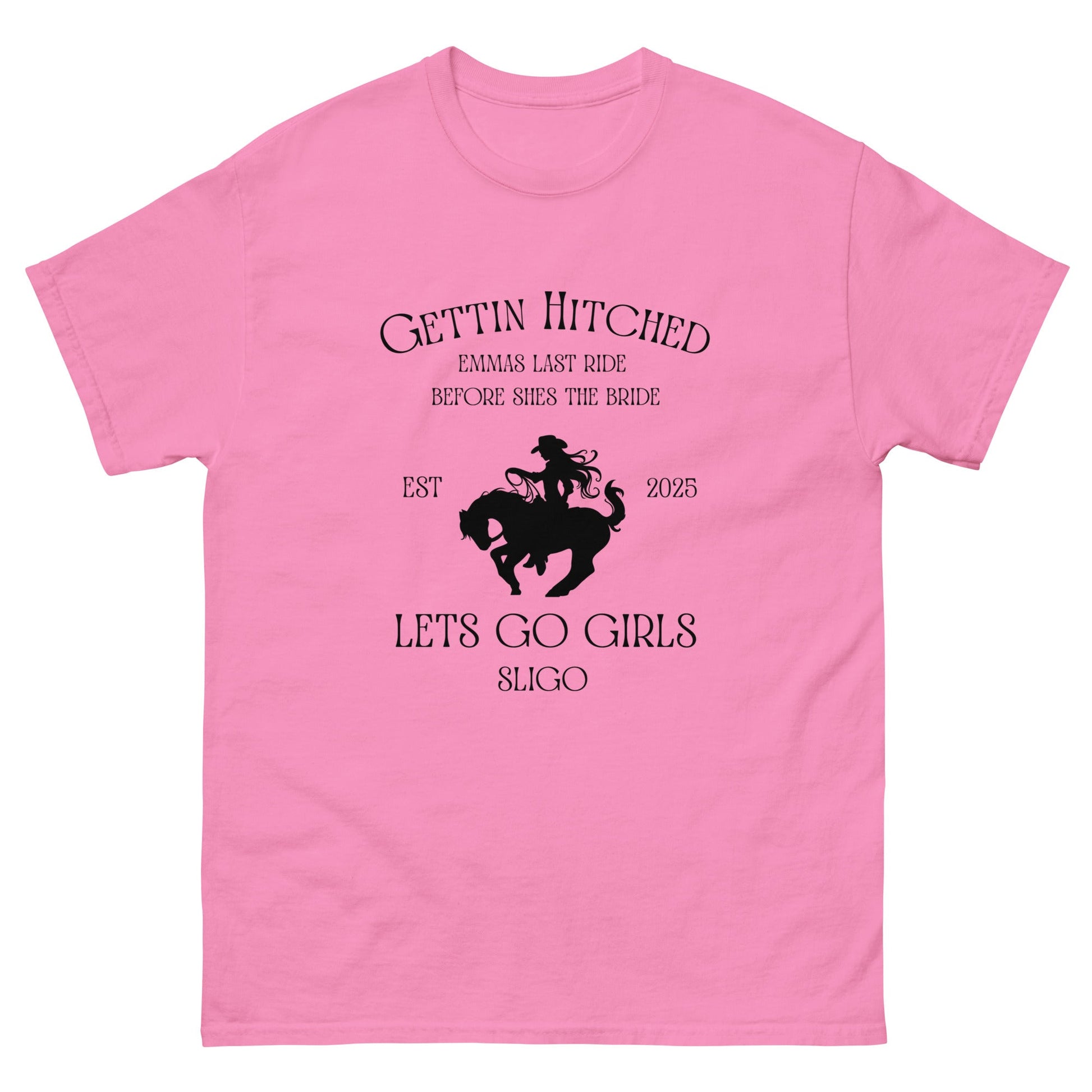 Custom Bridal Cowgirl Tee – Gettin’ Hitched Hen Party Shirt - FunPrint4You