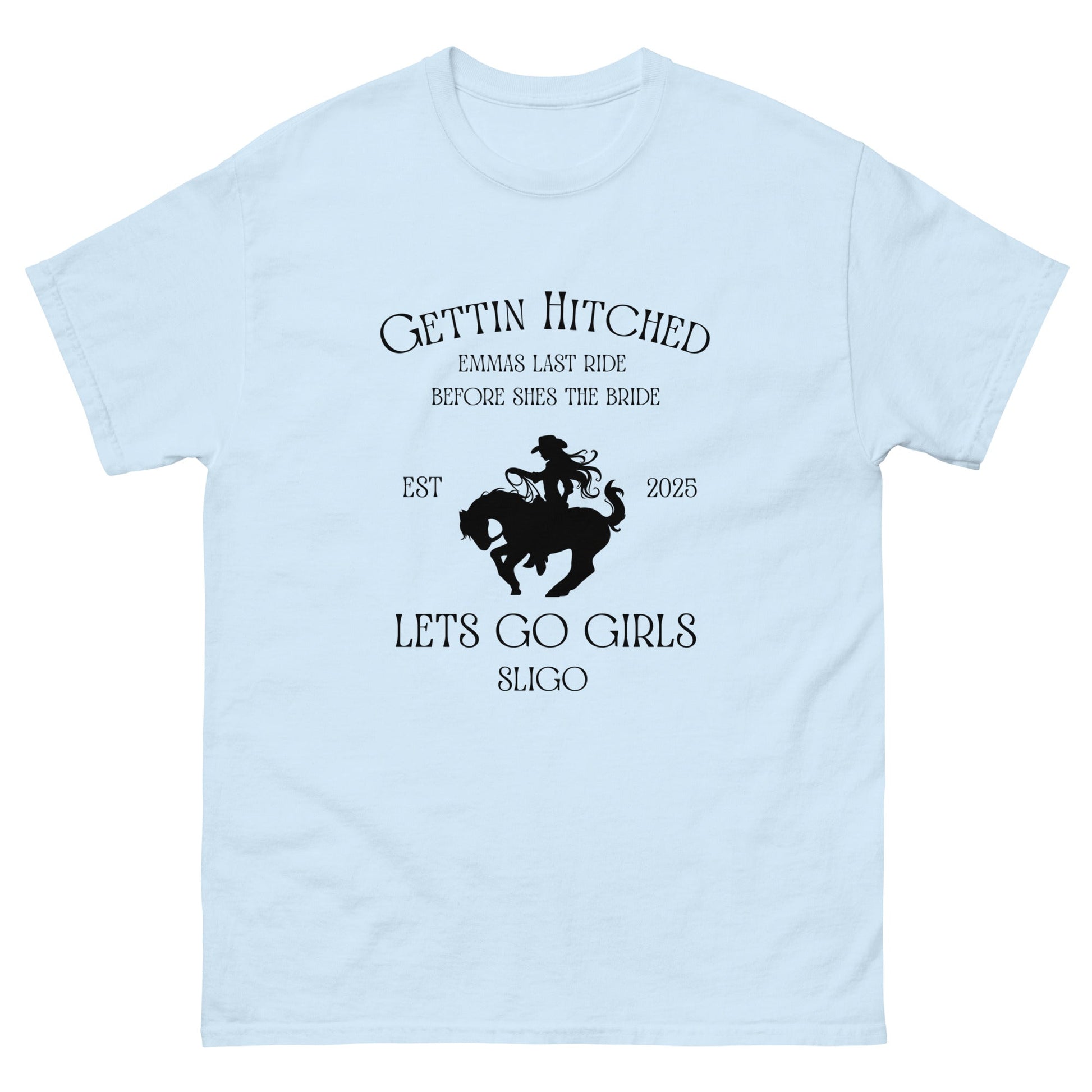 Custom Bridal Cowgirl Tee – Gettin’ Hitched Hen Party Shirt - FunPrint4You