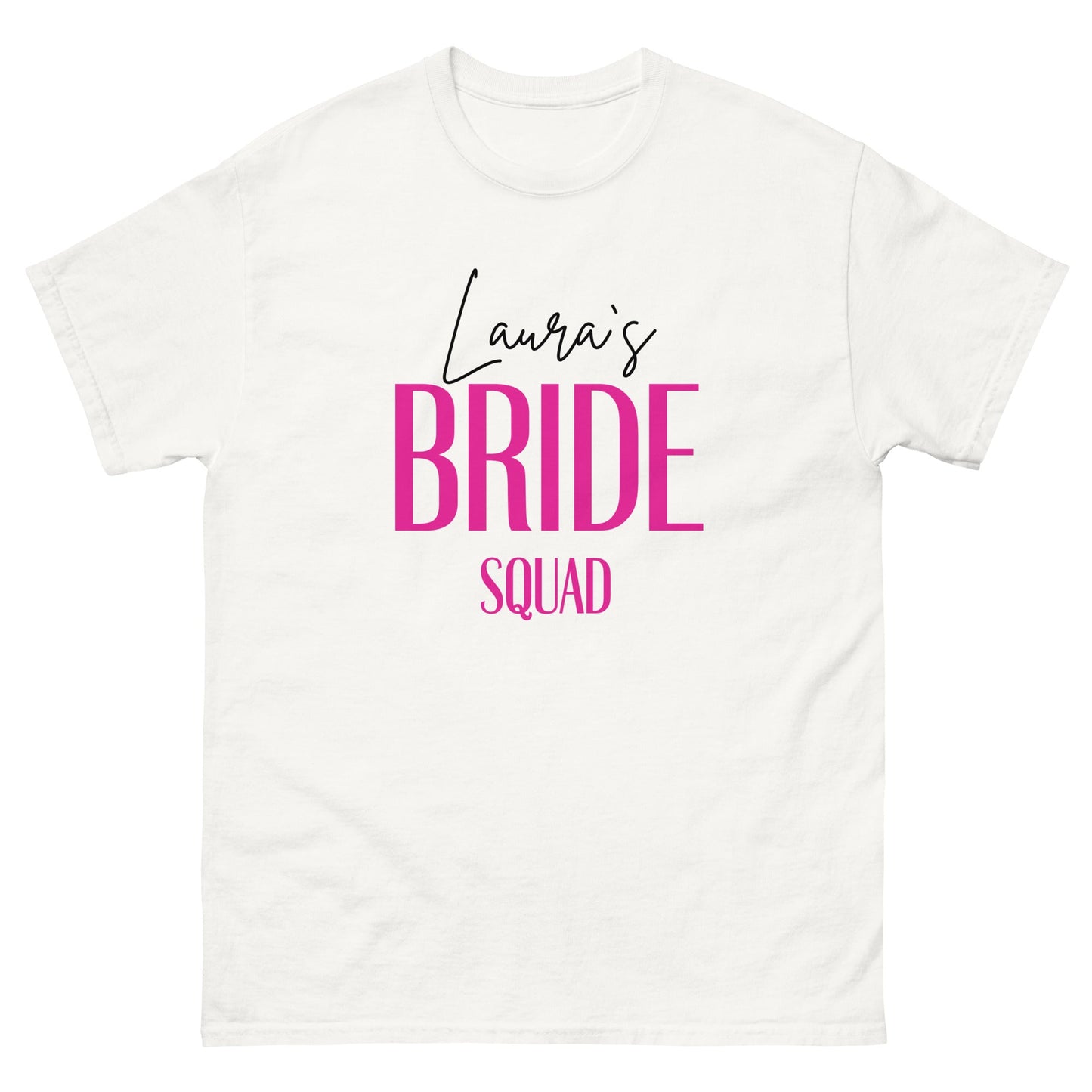 Custom Bride Squad T-Shirts – Personalised Hen Party Tees UK & Ireland - FunPrint4You