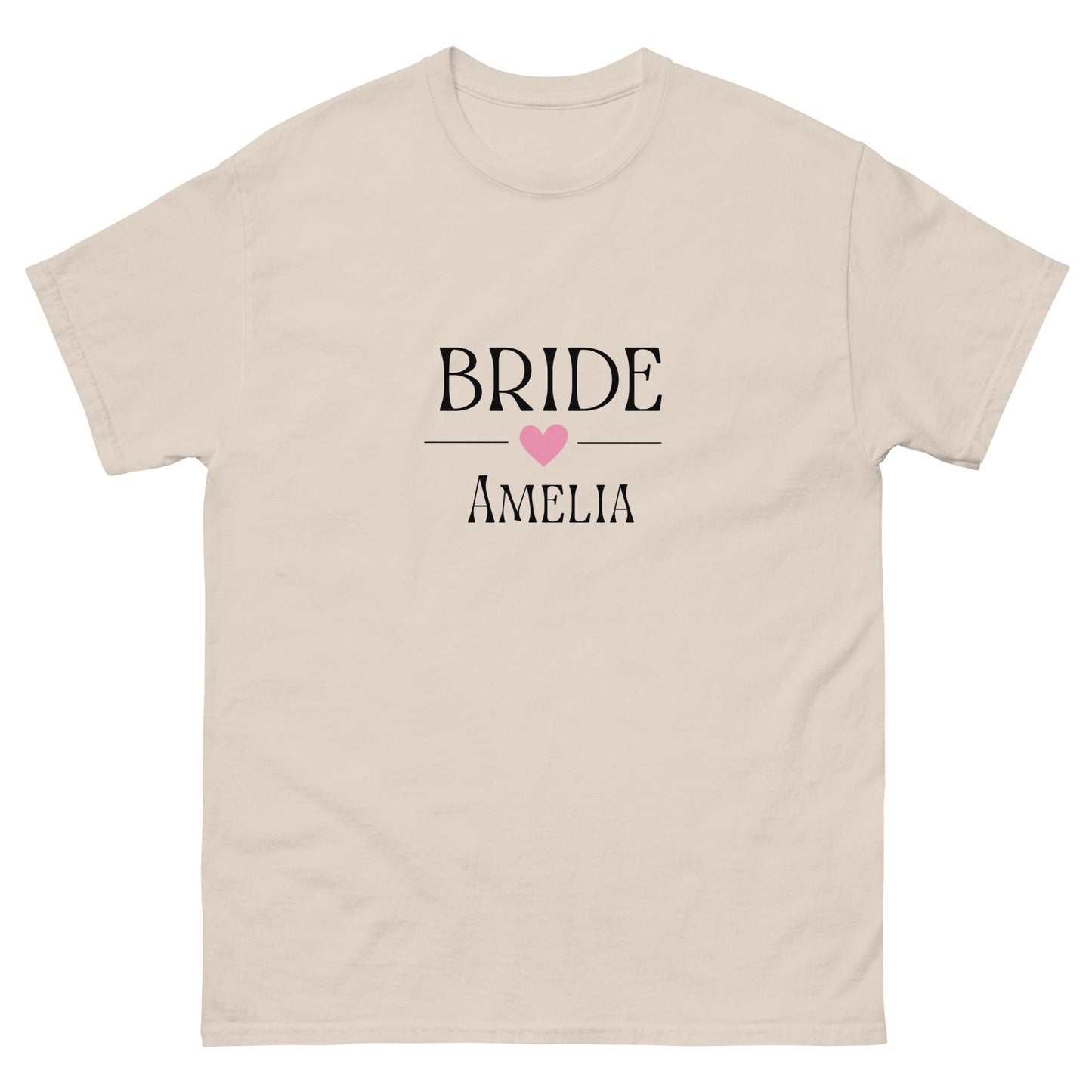 Custom Bride T-Shirt with Name | Personalised Hen Party Tee | Wedding Morning Outfit | Bridal Shower Gift | UK & Ireland - FunPrint4You