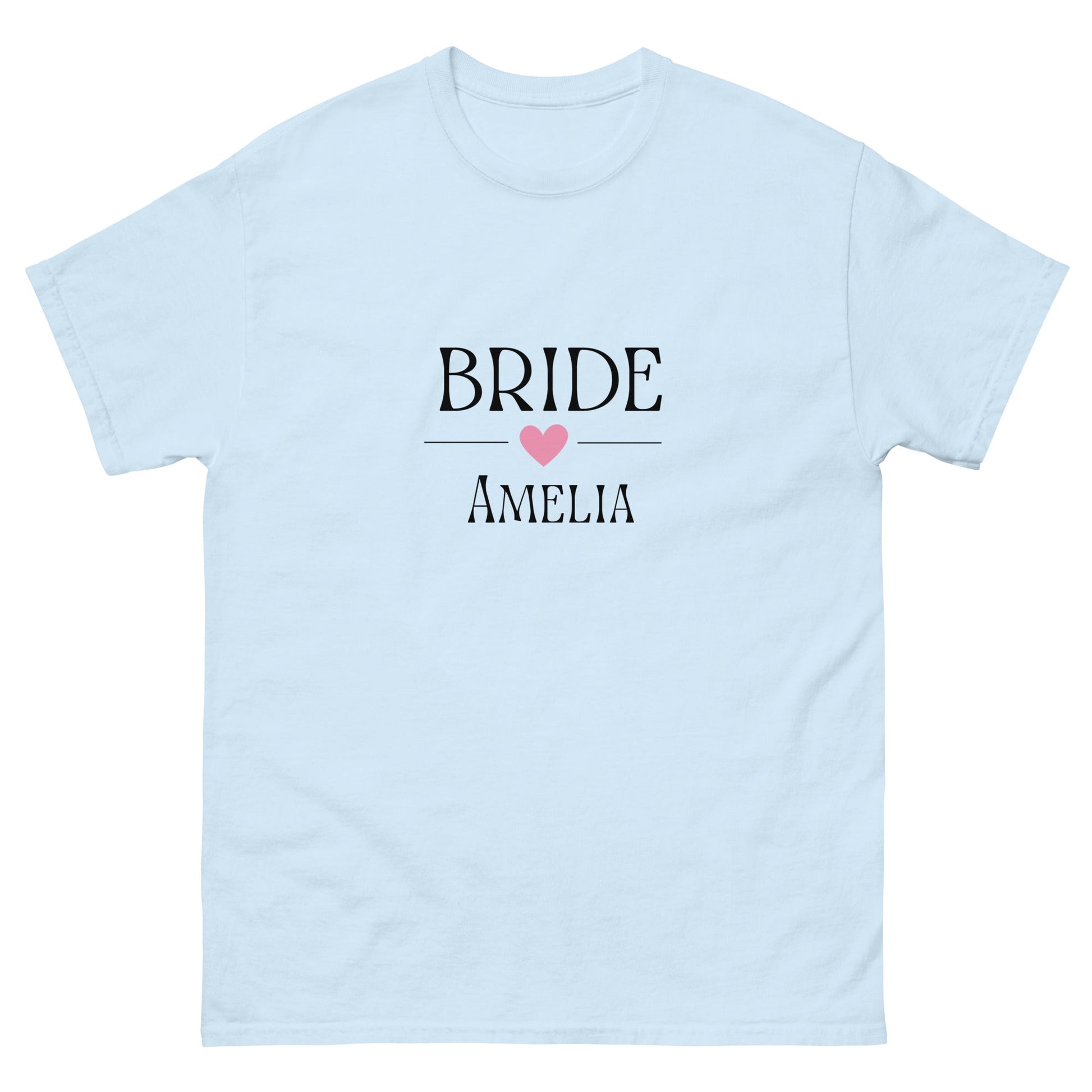 Custom Bride T-Shirt with Name | Personalised Hen Party Tee | Wedding Morning Outfit | Bridal Shower Gift | UK & Ireland - FunPrint4You