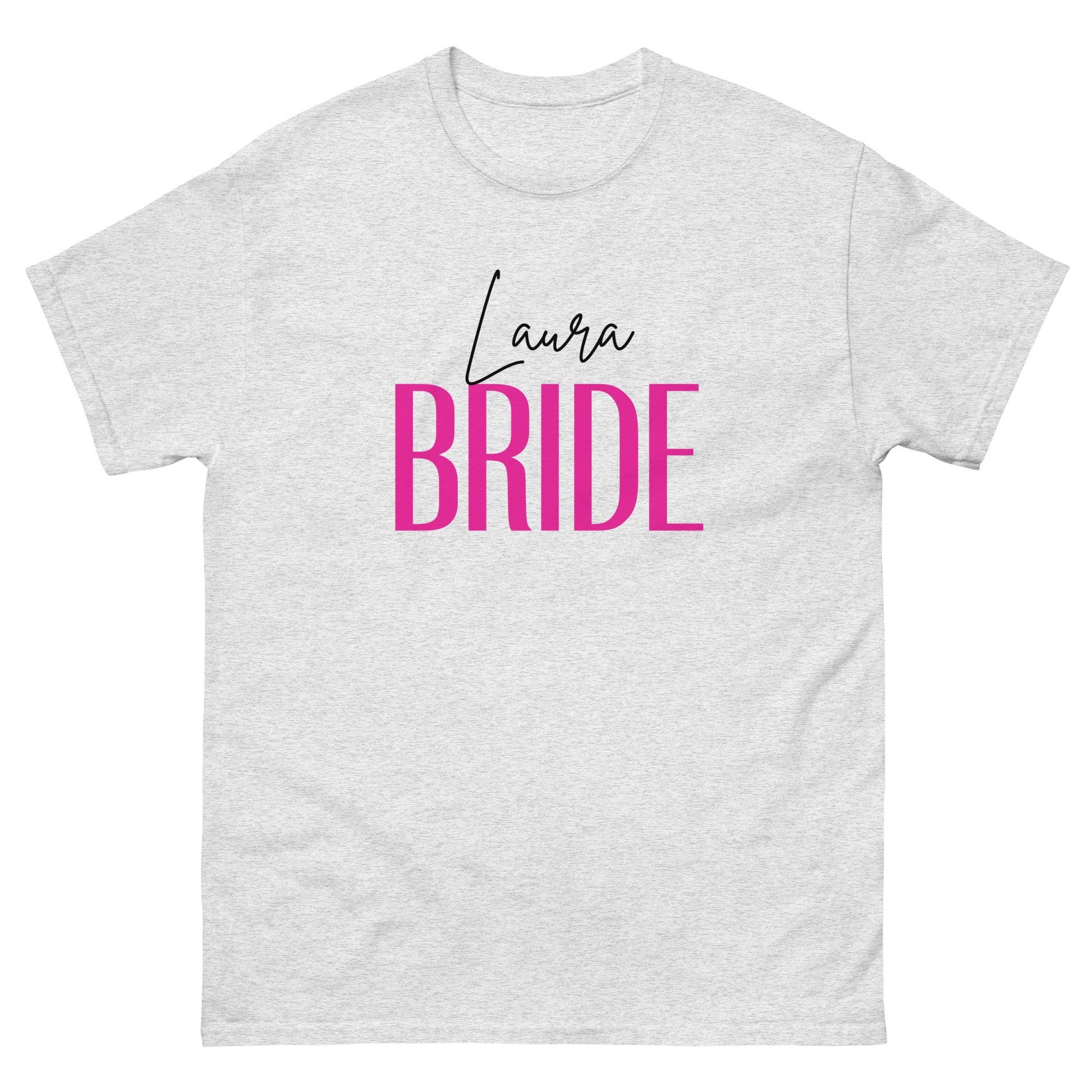 Custom Bride T‑Shirt – Personalised Hen Party Tee, Bride‑To‑Be Shirt, Bridal Squad Gift UK & Ireland - FunPrint4You