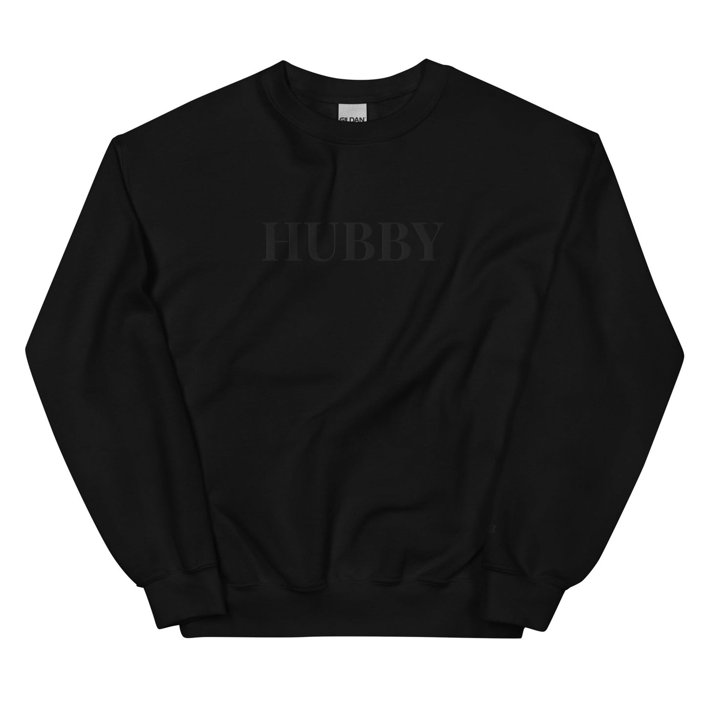 Custom Hubby Embroidered Valentine Sweatshirt Jumper Wedding Gift Crewneck - FunPrint4You