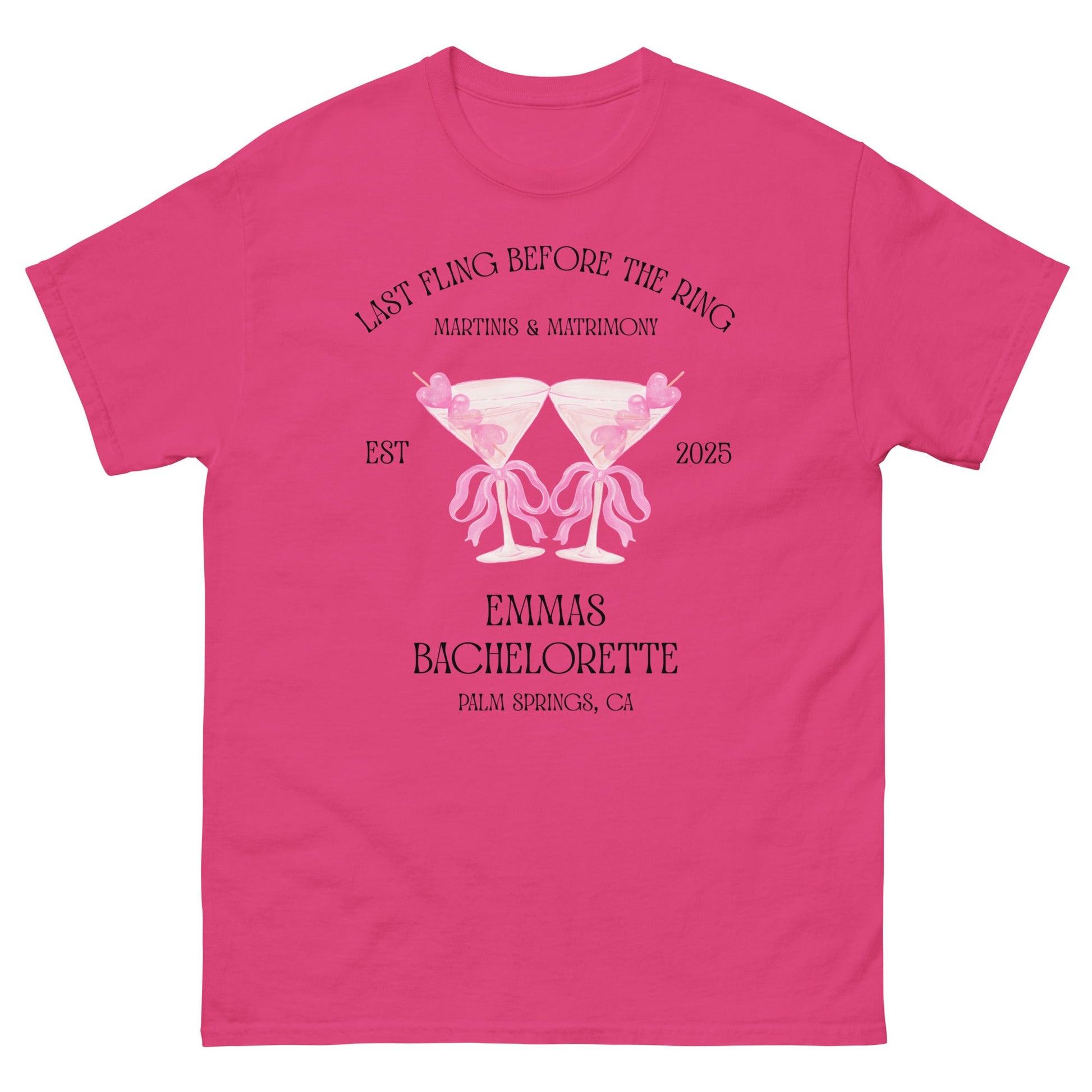 Custom Last Fling Tee – Bride & Hen Party T-Shirt - FunPrint4You