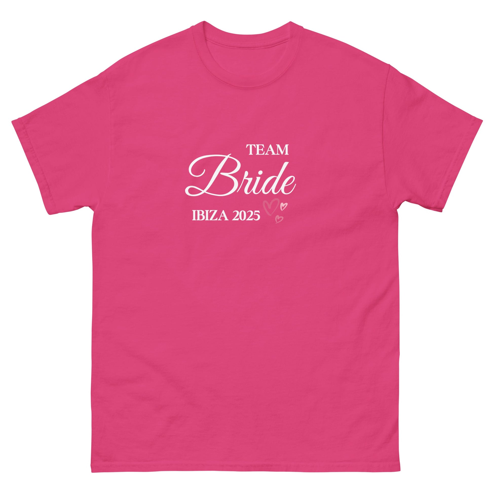 Custom Team Bride Ibiza 2025 T‑Shirt – Personalised Hen Party Tee, Bridesmaid Ibiza Outfit UK & Ireland - FunPrint4You