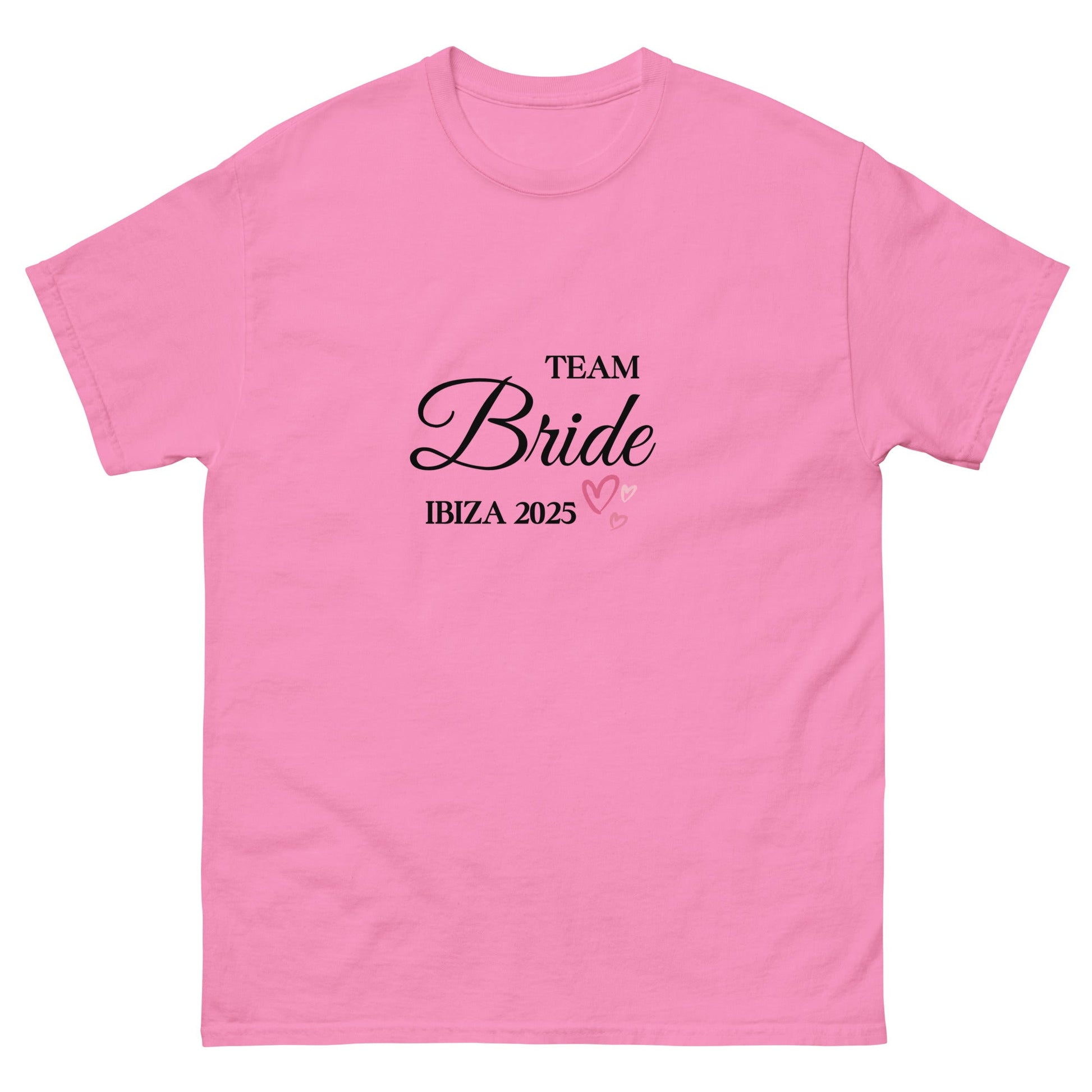 Custom Team Bride Ibiza 2025 T‑Shirt – Personalised Hen Party Tee, Bridesmaid Ibiza Outfit UK & Ireland - FunPrint4You