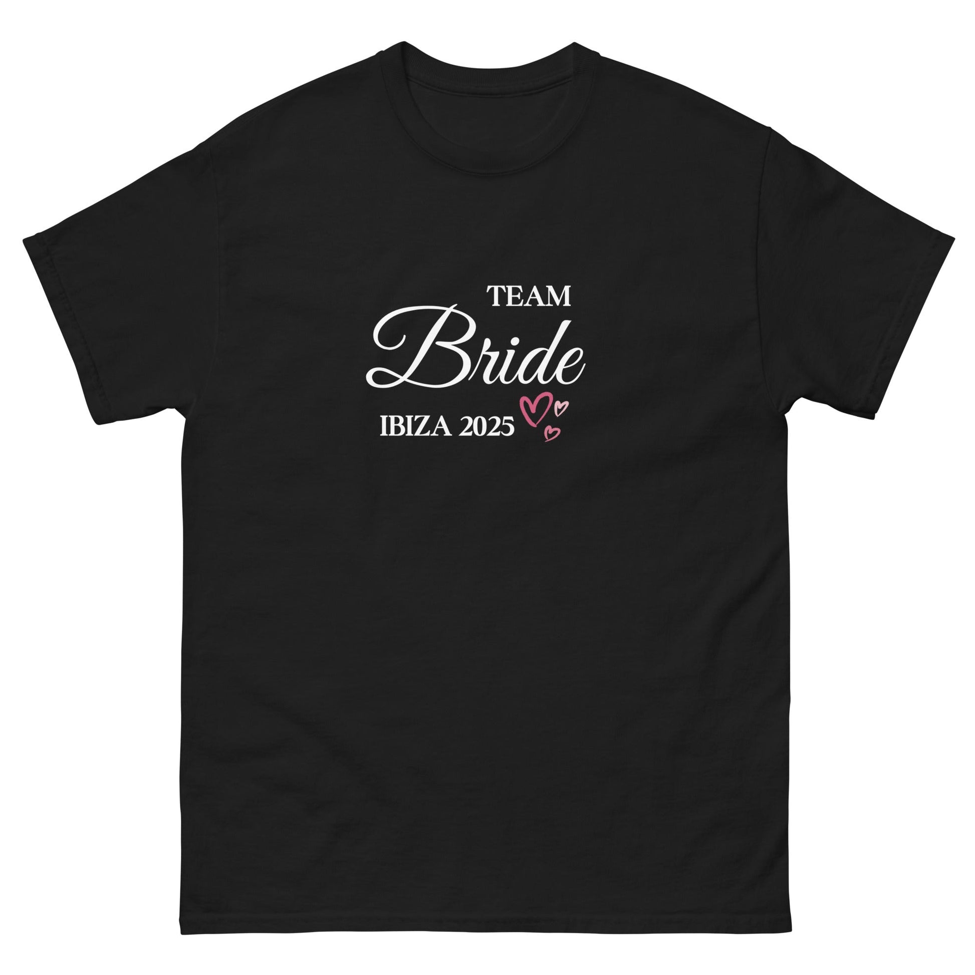 Custom Team Bride Ibiza 2025 T‑Shirt – Personalised Hen Party Tee, Bridesmaid Ibiza Outfit UK & Ireland - FunPrint4You
