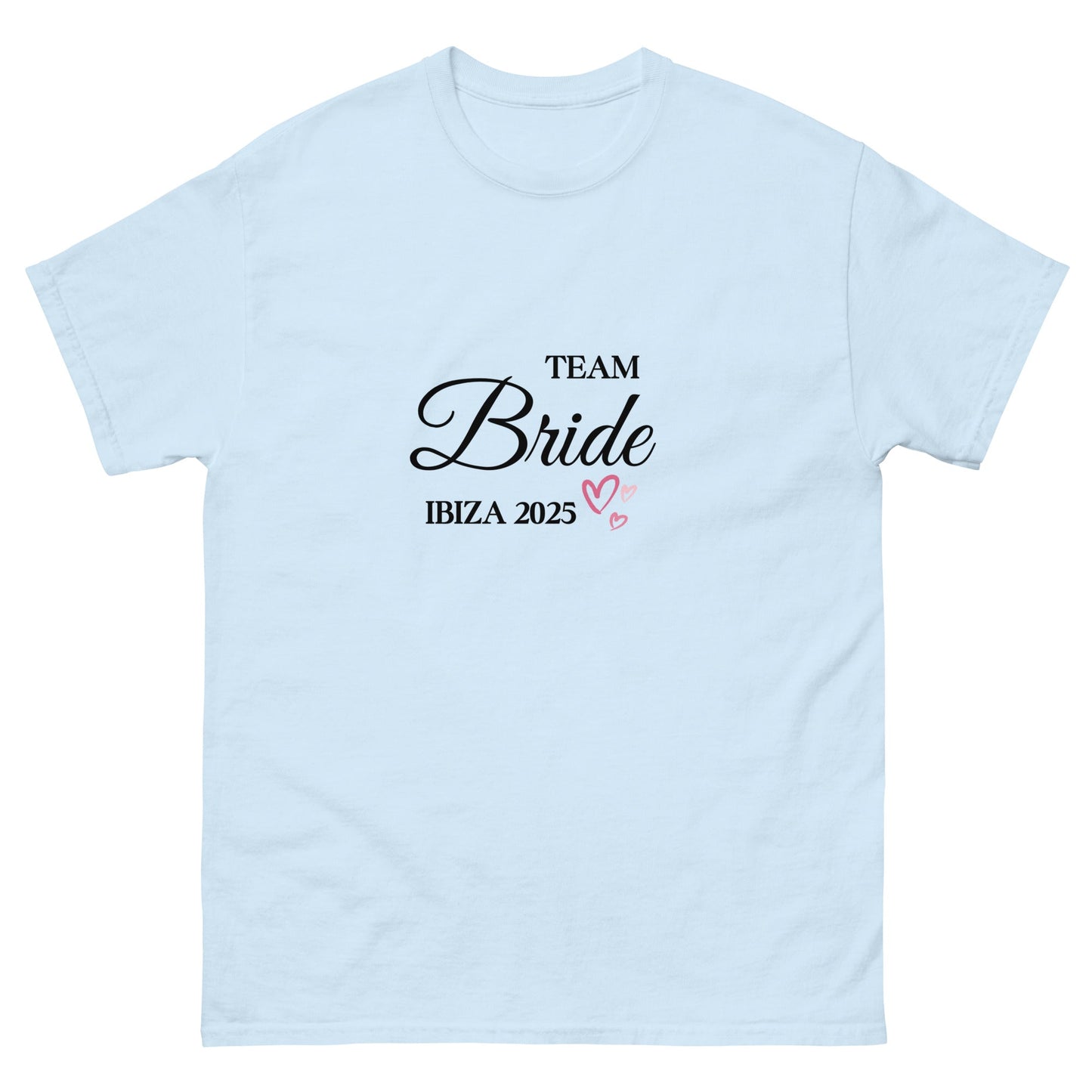 Custom Team Bride Ibiza 2025 T‑Shirt – Personalised Hen Party Tee, Bridesmaid Ibiza Outfit UK & Ireland - FunPrint4You