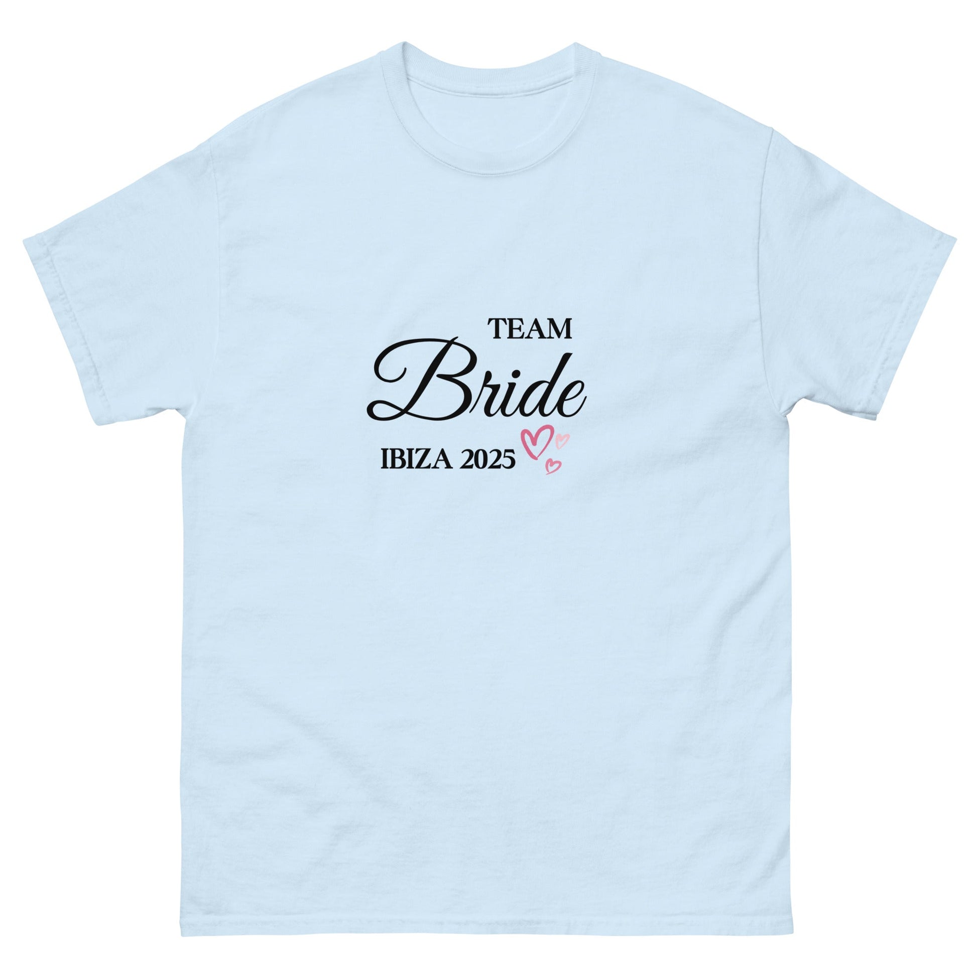 Custom Team Bride Ibiza 2025 T‑Shirt – Personalised Hen Party Tee, Bridesmaid Ibiza Outfit UK & Ireland - FunPrint4You