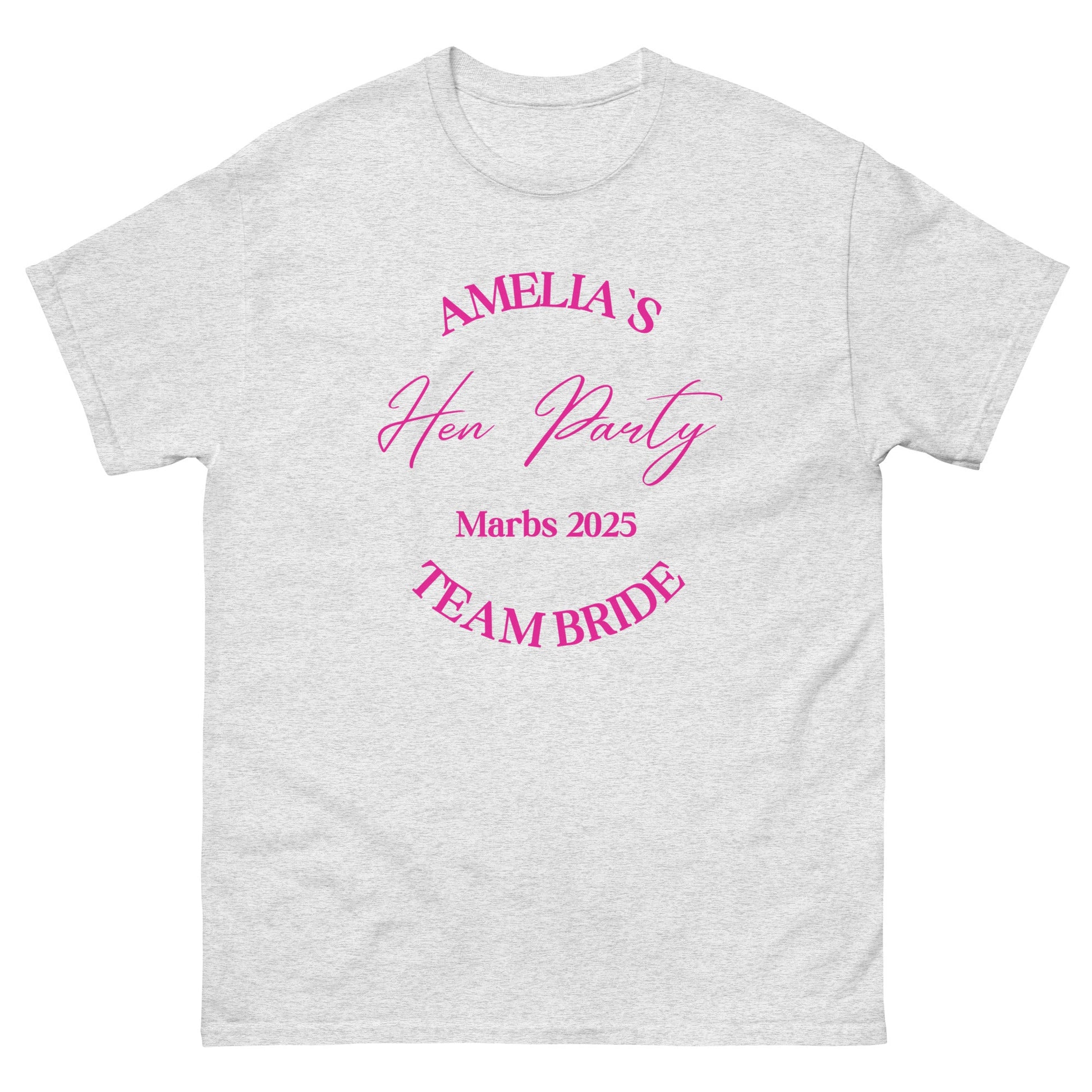 Custom Team Bride T‑Shirt – Personalised Hen Party Tee, Team Bride Matching Shirts UK & Ireland - FunPrint4You