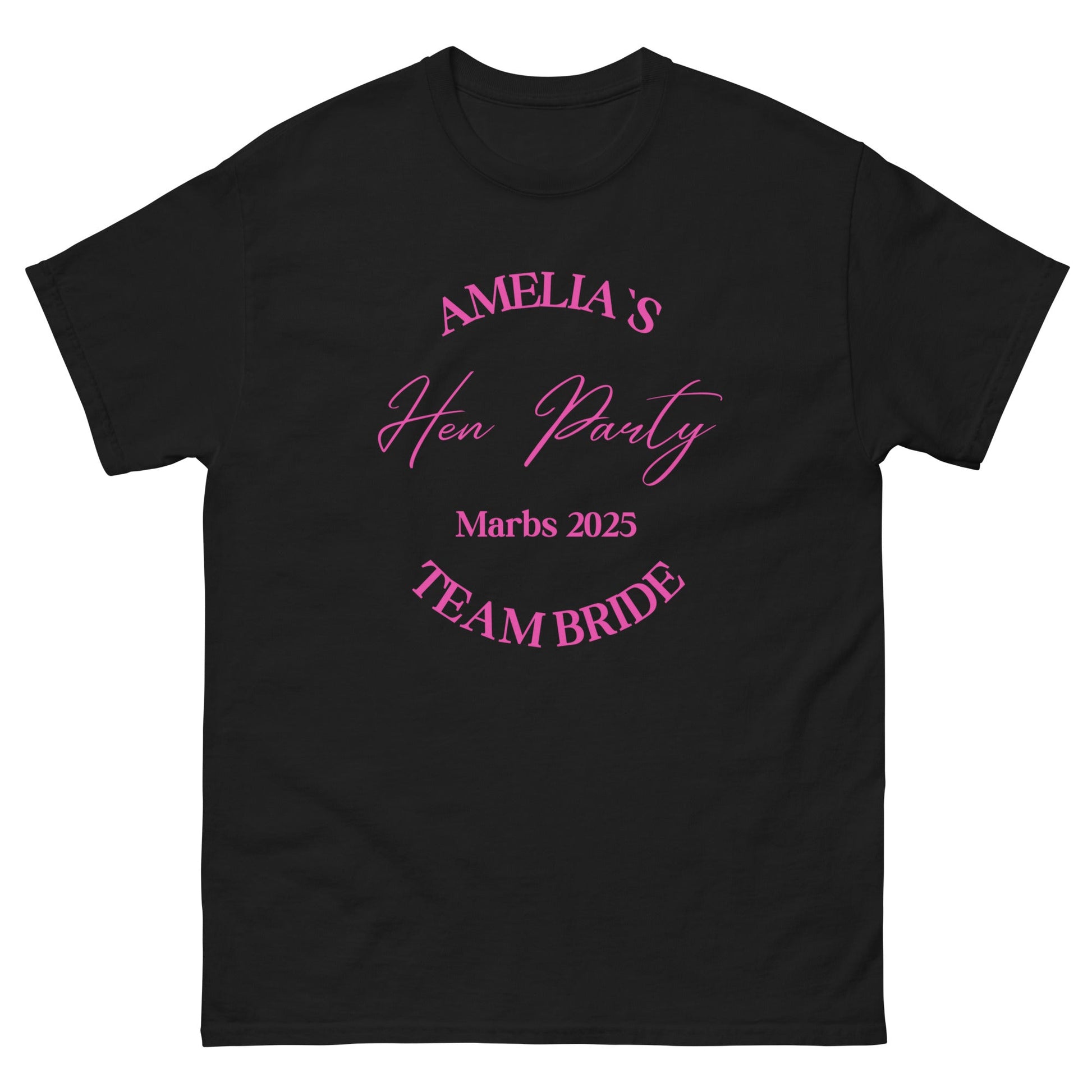 Custom Team Bride T‑Shirt – Personalised Hen Party Tee, Team Bride Matching Shirts UK & Ireland - FunPrint4You