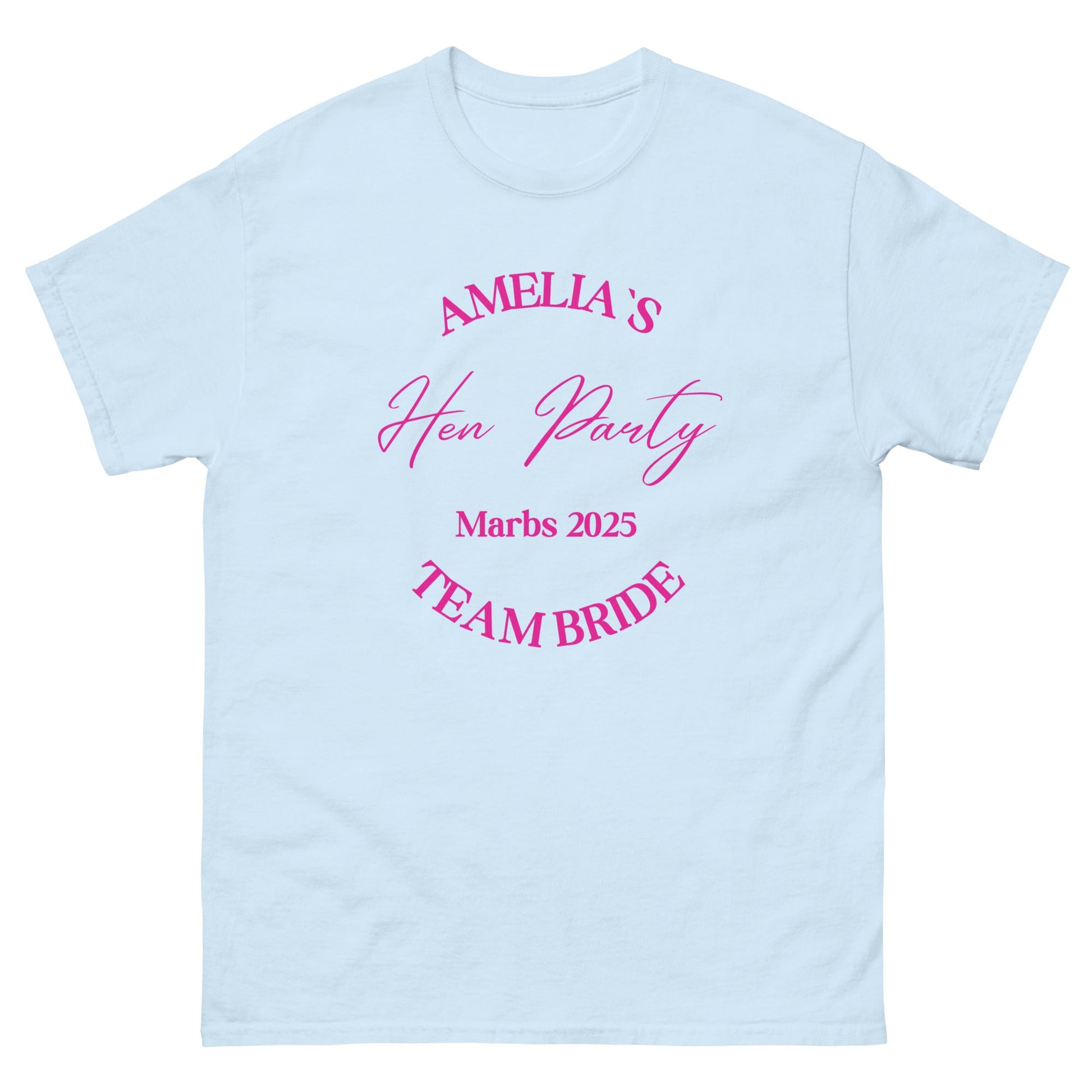 Custom Team Bride T‑Shirt – Personalised Hen Party Tee, Team Bride Matching Shirts UK & Ireland - FunPrint4You