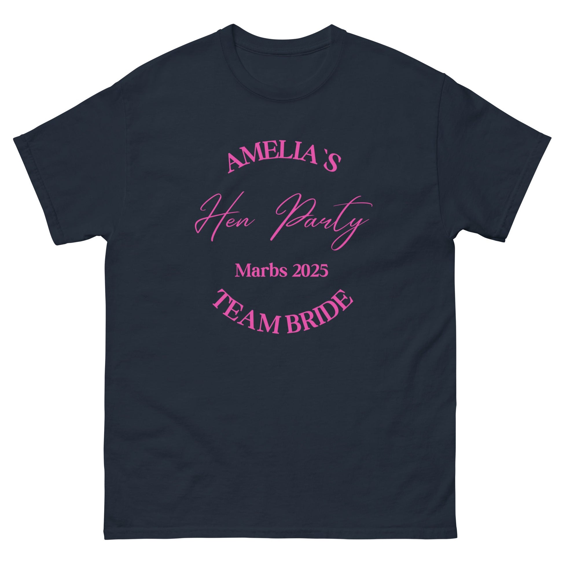 Custom Team Bride T‑Shirt – Personalised Hen Party Tee, Team Bride Matching Shirts UK & Ireland - FunPrint4You