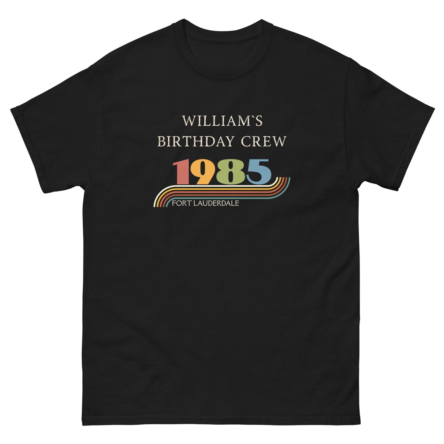 Custom Vintage 1985 Matching Birthday Crew Tees – Personalised Crew Shirts, Birthday Squad Outfit UK & Ireland - FunPrint4You