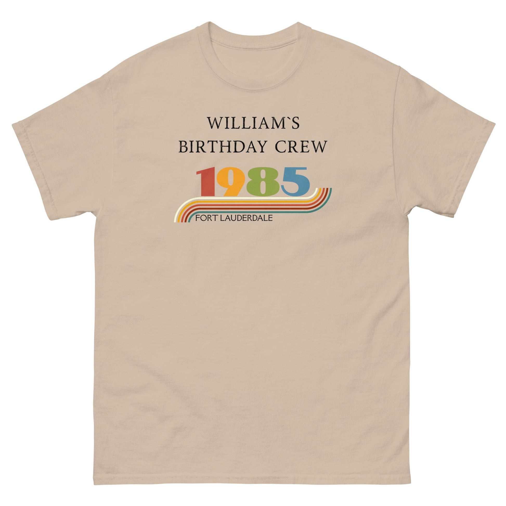 Custom Vintage 1985 Matching Birthday Crew Tees – Personalised Crew Shirts, Birthday Squad Outfit UK & Ireland - FunPrint4You