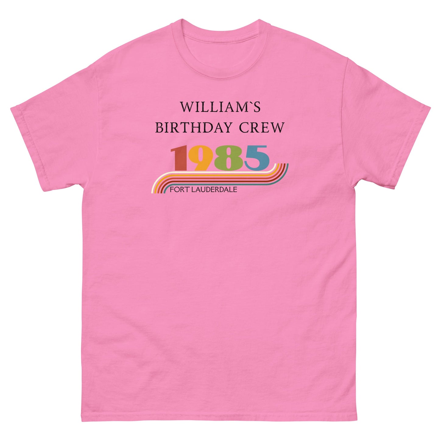 Custom Vintage 1985 Matching Birthday Crew Tees – Personalised Crew Shirts, Birthday Squad Outfit UK & Ireland - FunPrint4You