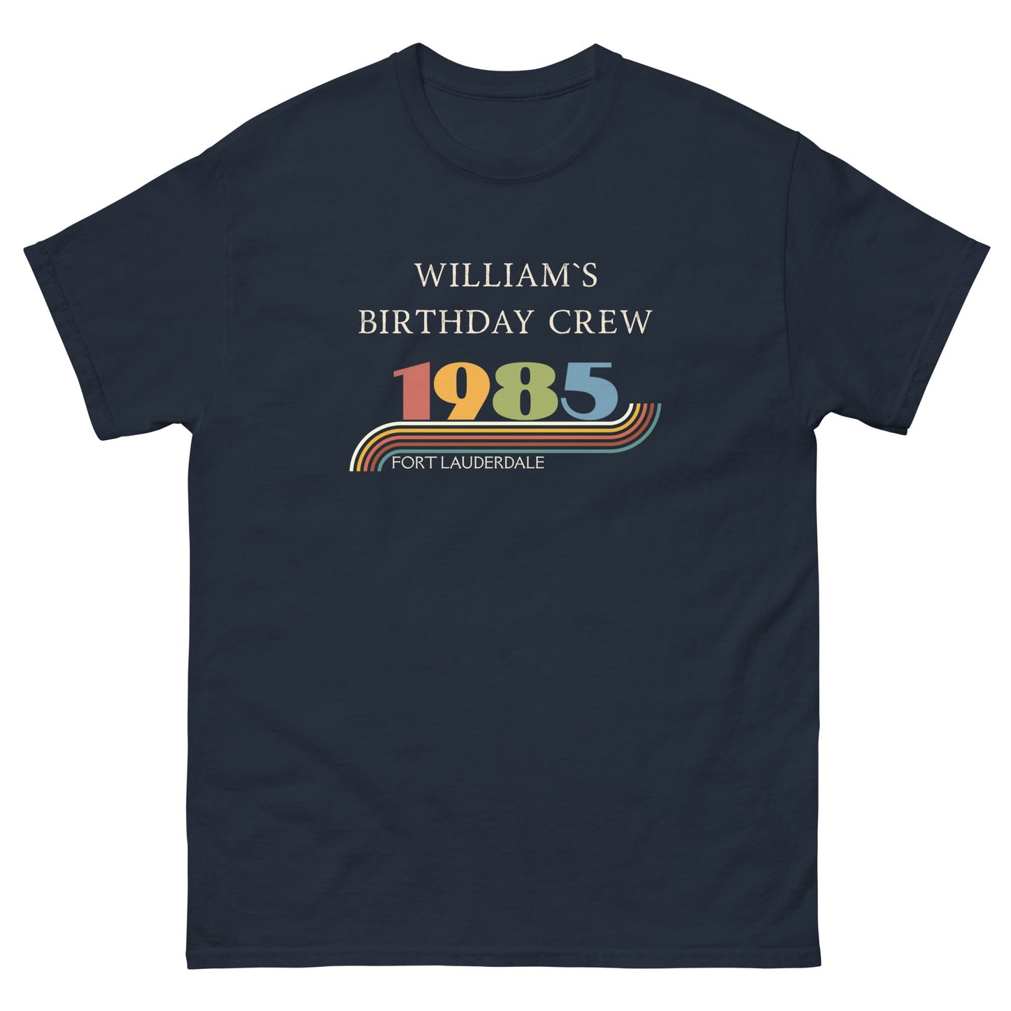 Custom Vintage 1985 Matching Birthday Crew Tees – Personalised Crew Shirts, Birthday Squad Outfit UK & Ireland - FunPrint4You