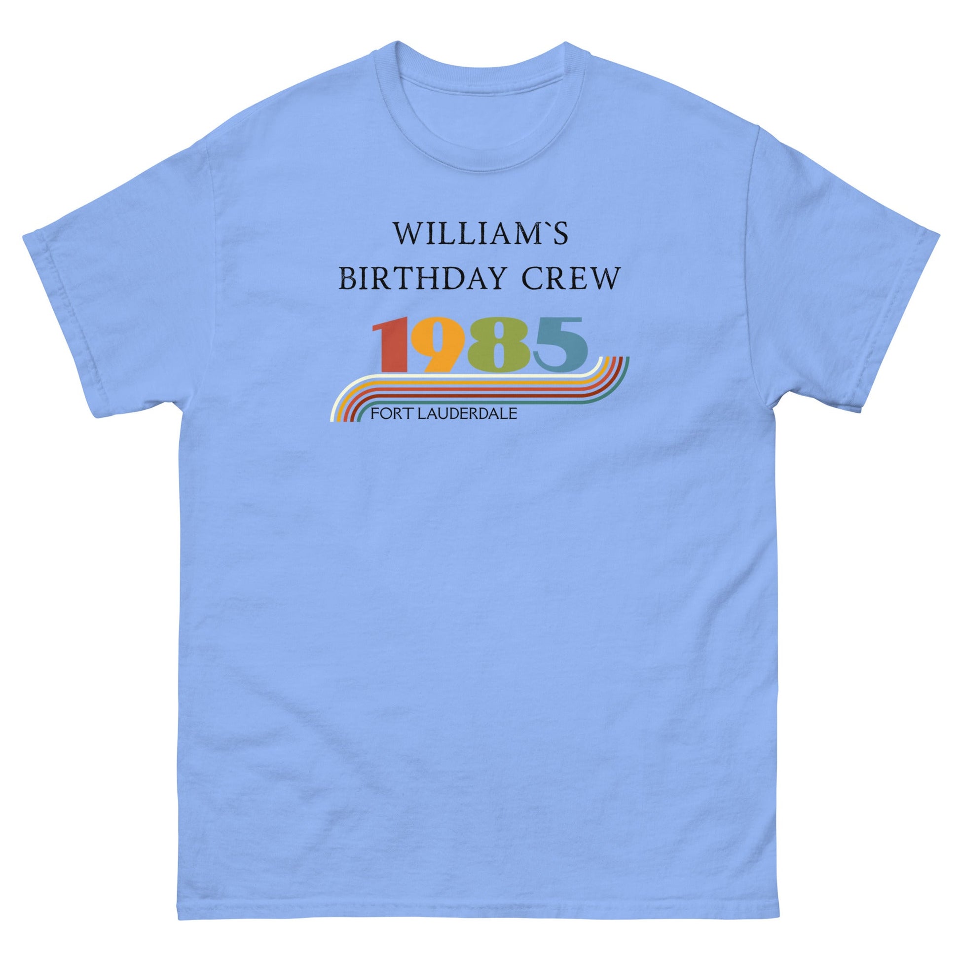 Custom Vintage 1985 Matching Birthday Crew Tees – Personalised Crew Shirts, Birthday Squad Outfit UK & Ireland - FunPrint4You