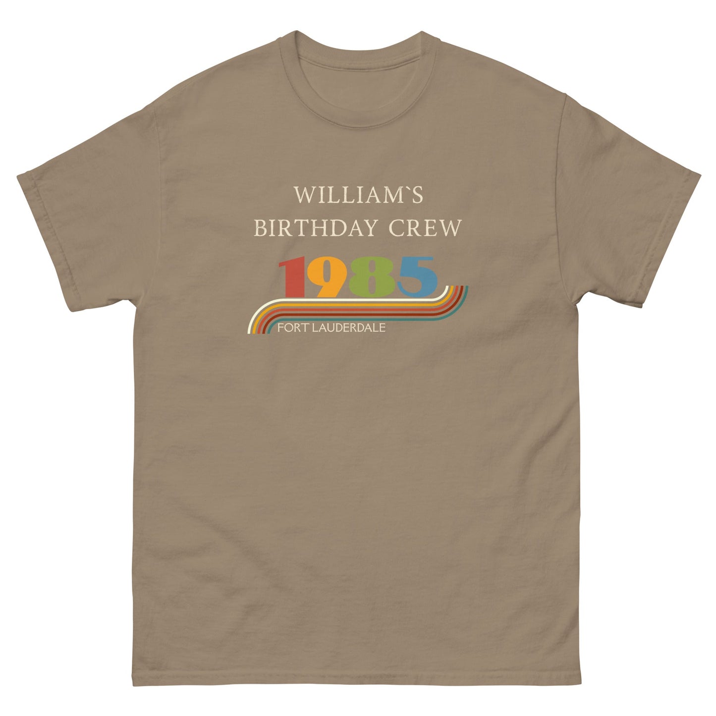 Custom Vintage 1985 Matching Birthday Crew Tees – Personalised Crew Shirts, Birthday Squad Outfit UK & Ireland - FunPrint4You