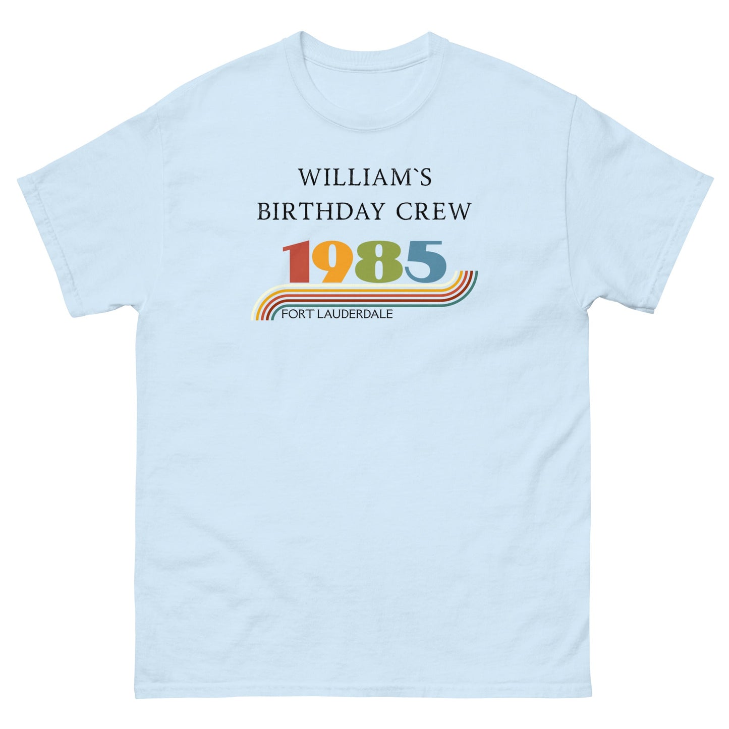 Custom Vintage 1985 Matching Birthday Crew Tees – Personalised Crew Shirts, Birthday Squad Outfit UK & Ireland - FunPrint4You