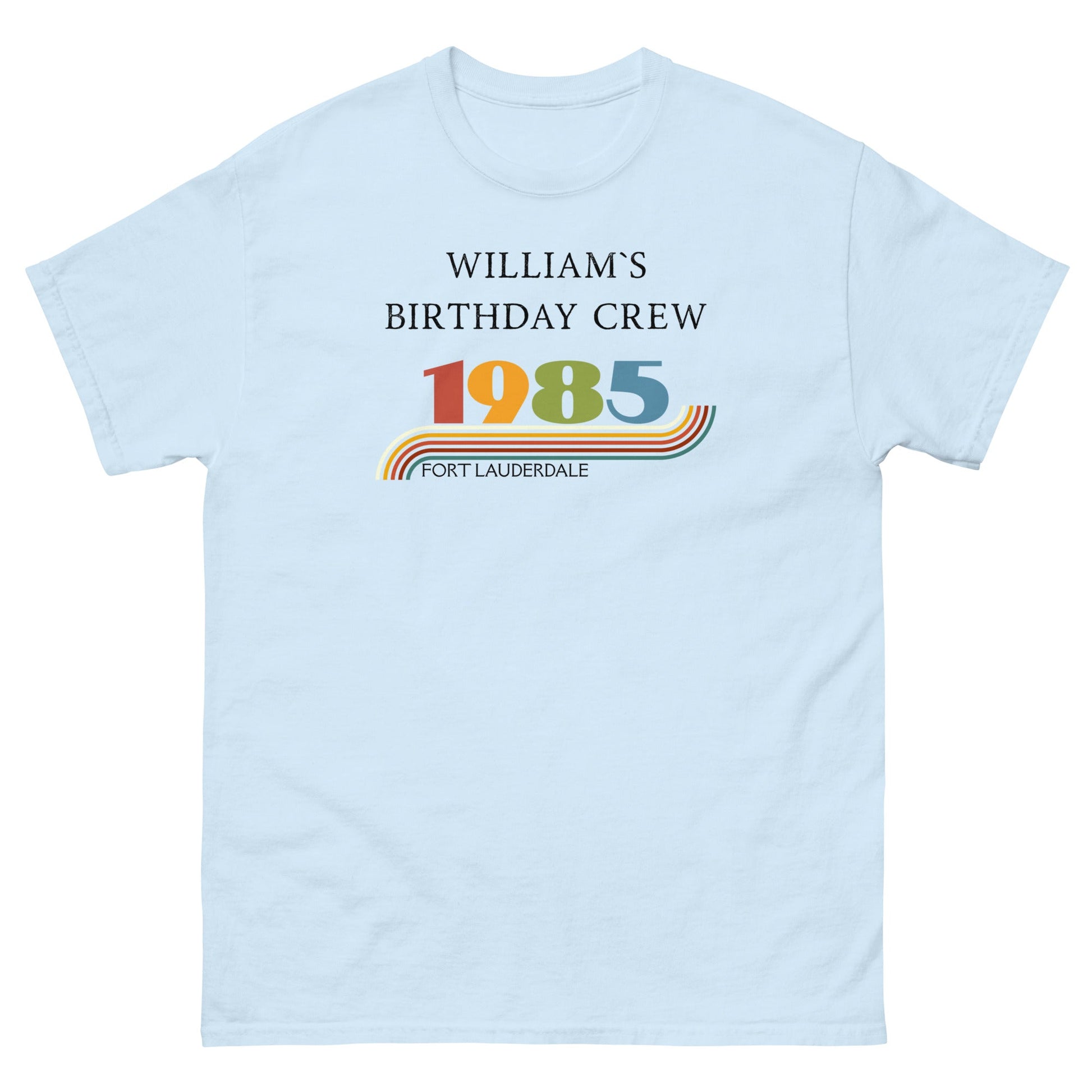 Custom Vintage 1985 Matching Birthday Crew Tees – Personalised Crew Shirts, Birthday Squad Outfit UK & Ireland - FunPrint4You