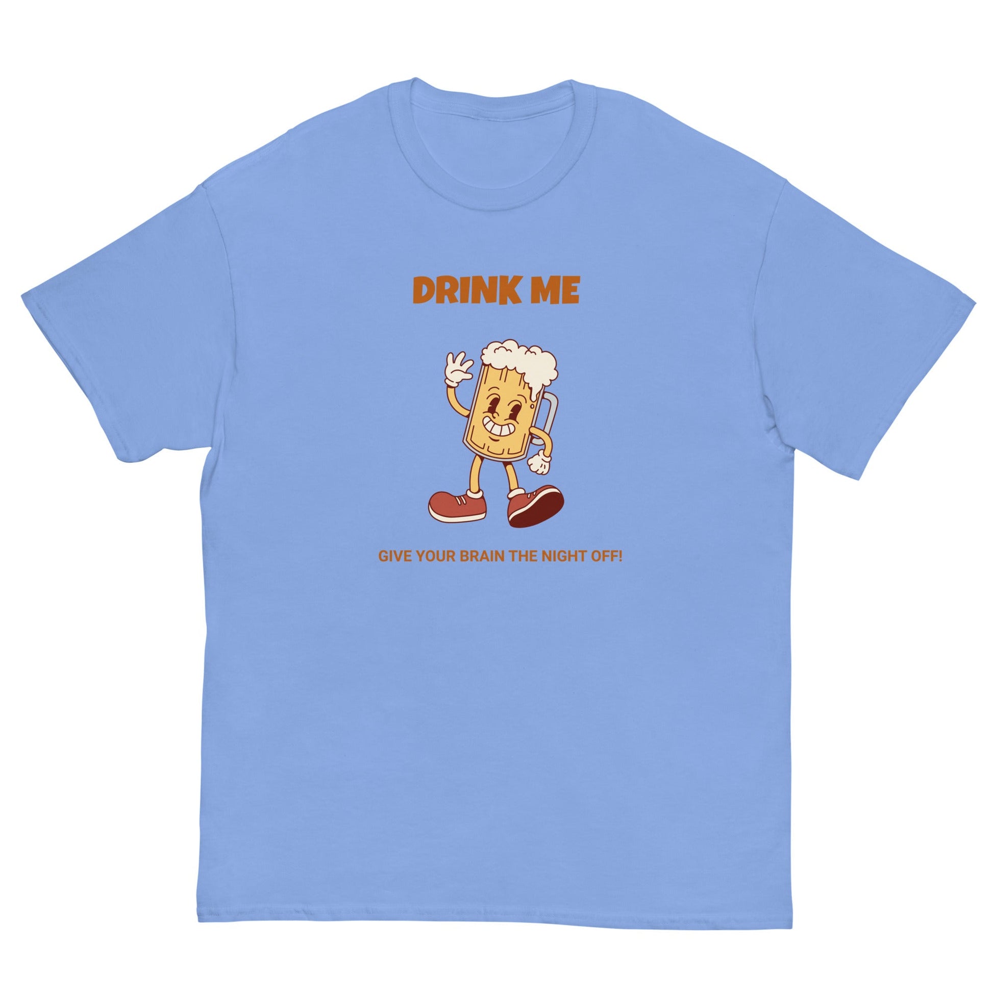 Drink Me Funny Beer T-Shirt – Give Your Brain the Night Off Tee - FunPrint4You