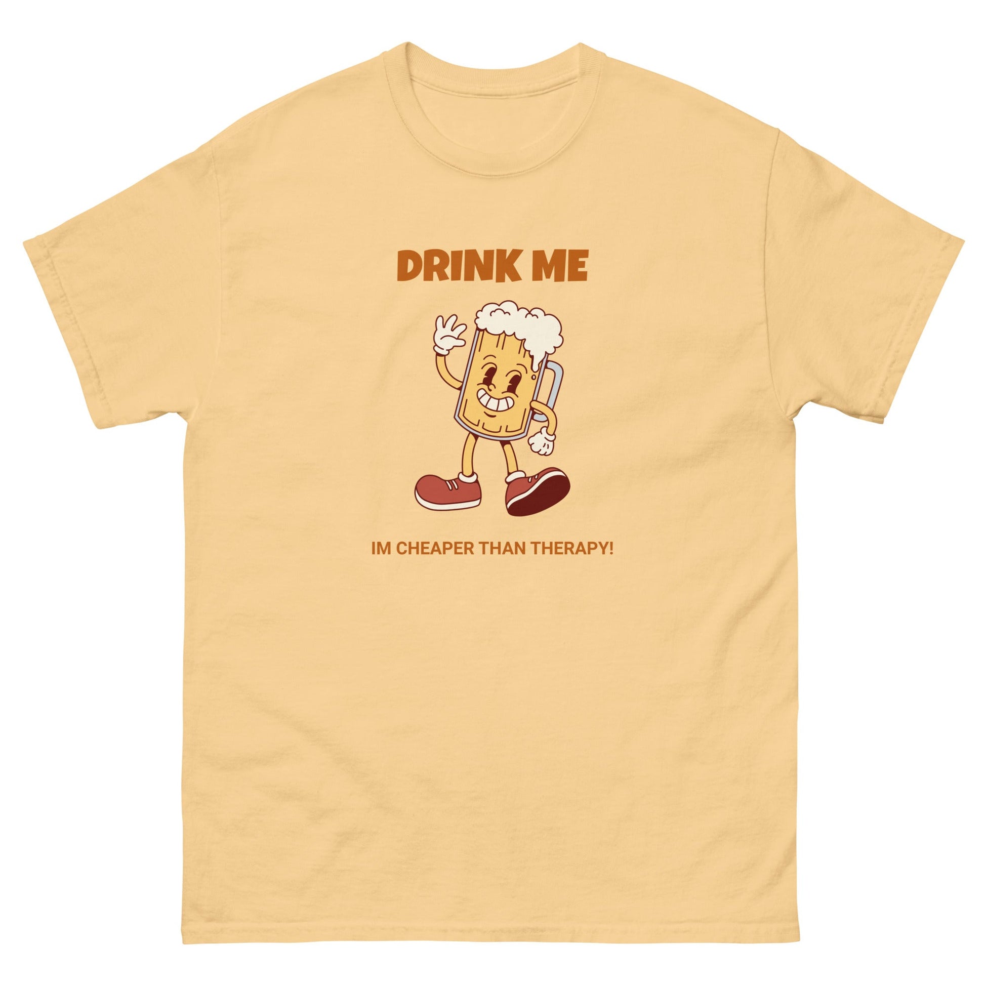 Drink Me Funny Beer T-Shirt – Im cheaper than therapy Tee - FunPrint4You