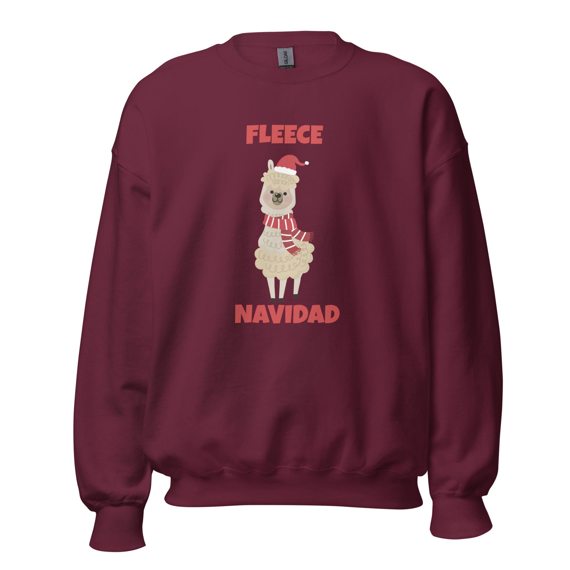 Fleece Navidad Llama Christmas Jumper – Funny Festive - FunPrint4You