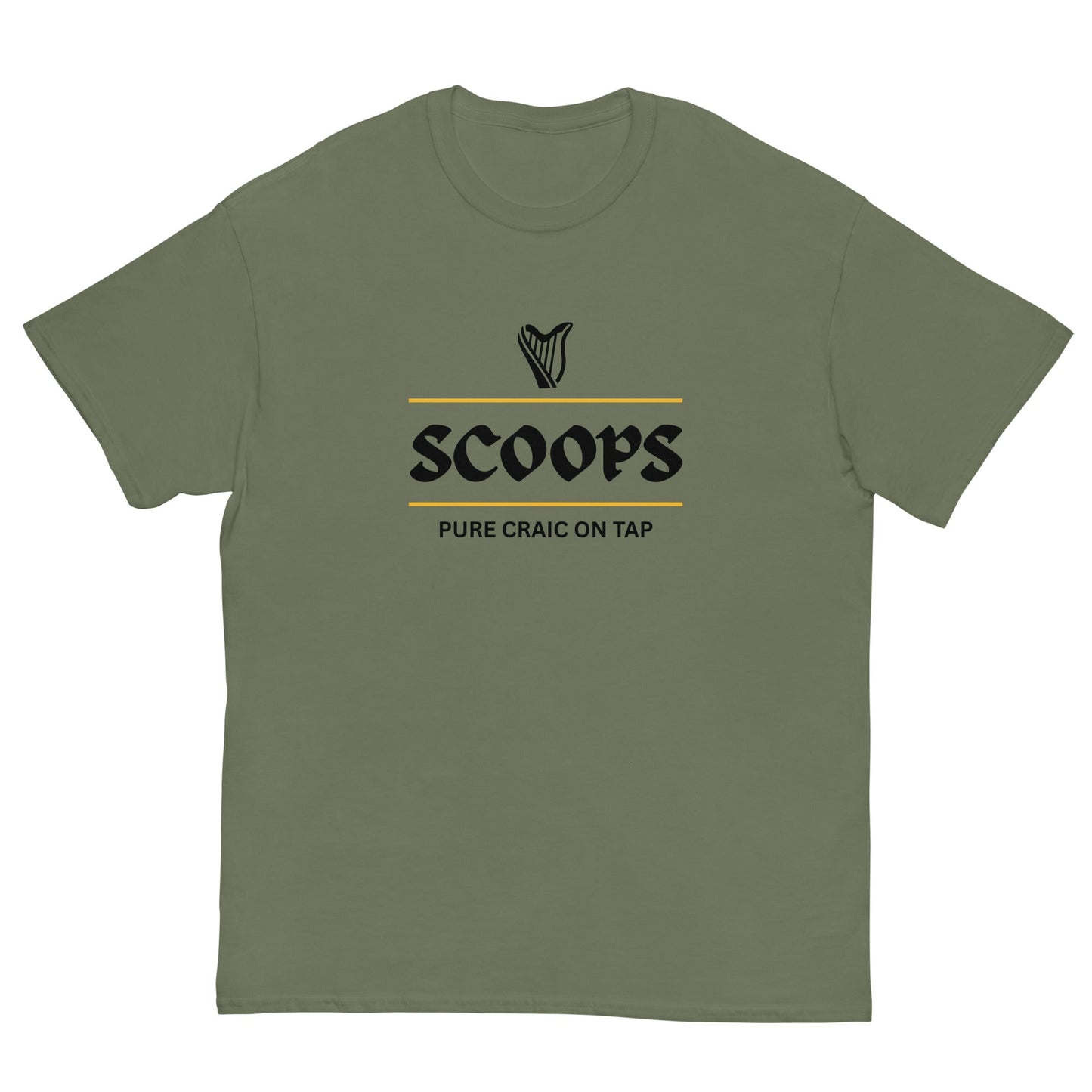 Funny Irish Scoops T-Shirt | Pure Craic on Tap Drinking Tee - FunPrint4You