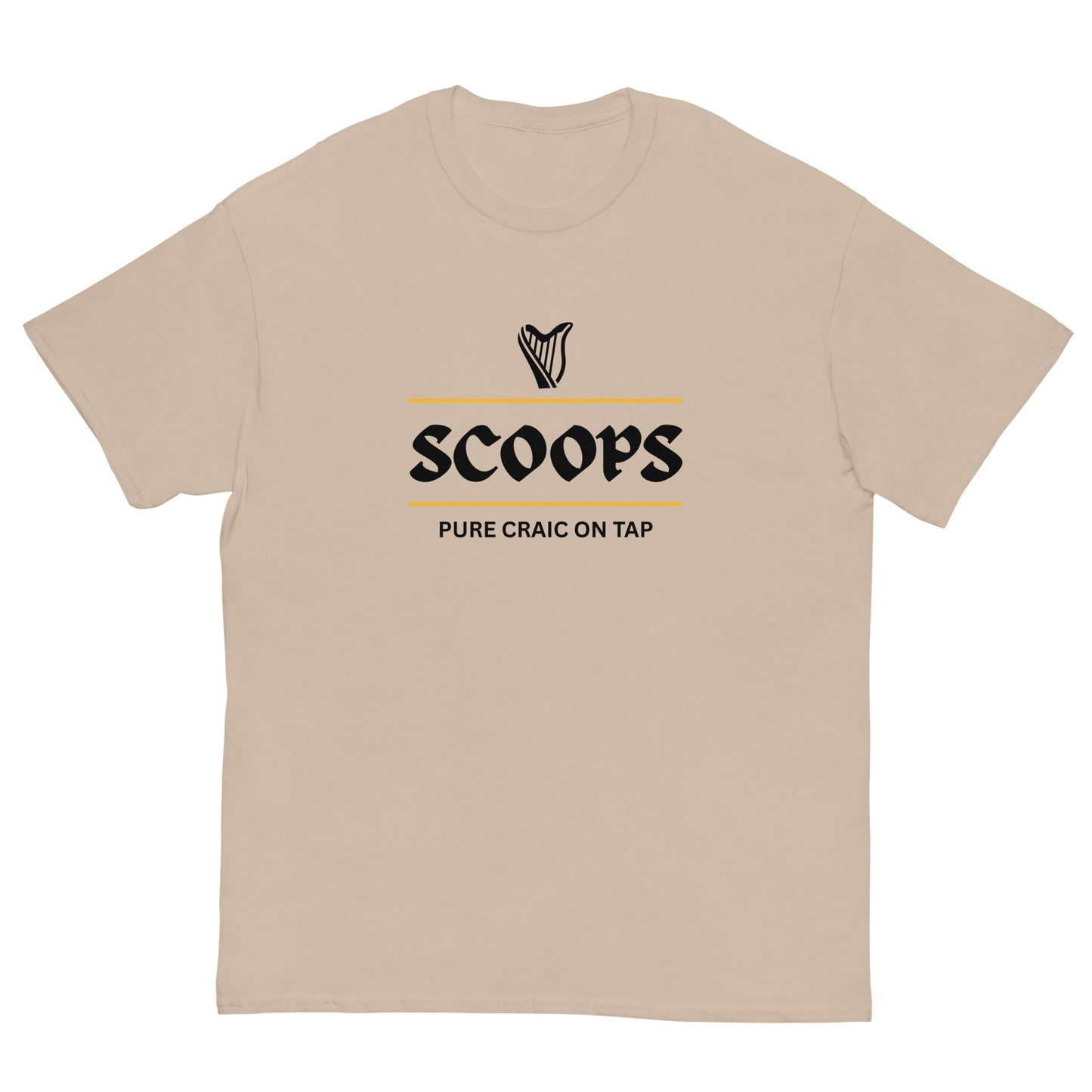 Funny Irish Scoops T-Shirt | Pure Craic on Tap Drinking Tee - FunPrint4You