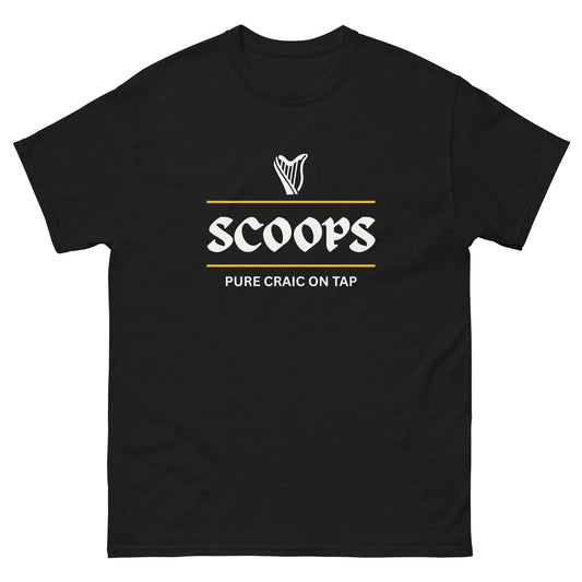 Funny Irish Scoops T-Shirt | Pure Craic on Tap Drinking Tee - FunPrint4You