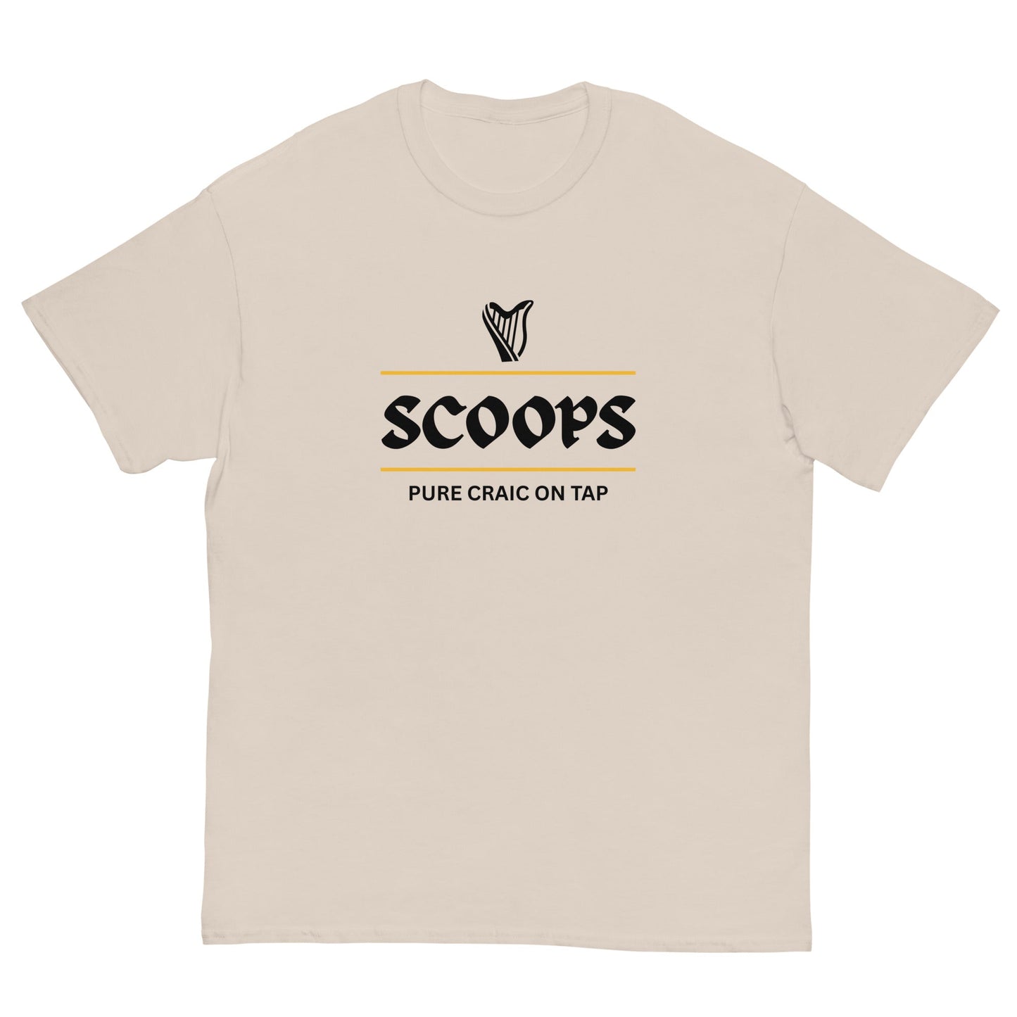 Funny Irish Scoops T-Shirt | Pure Craic on Tap Drinking Tee - FunPrint4You