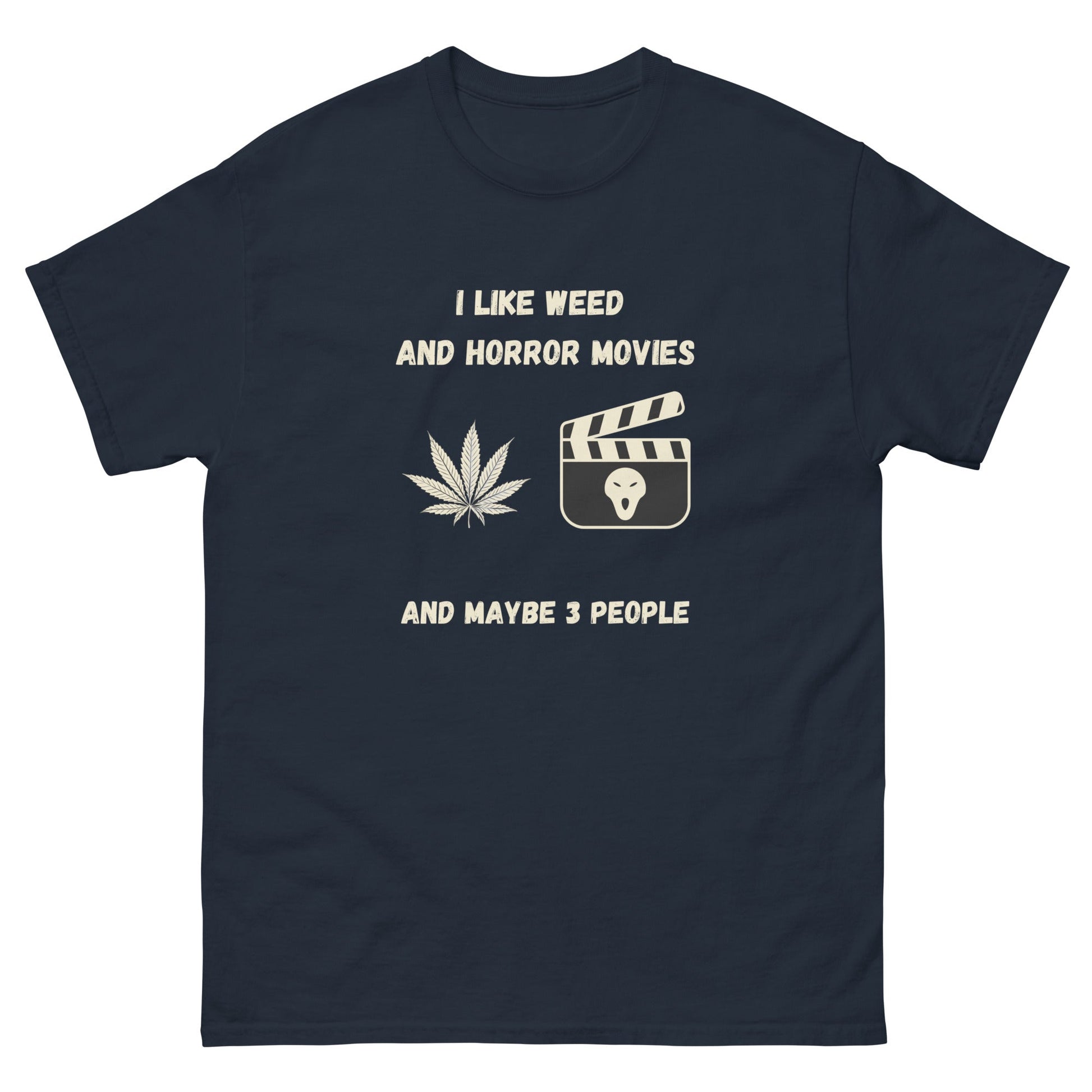 Funny Weed & Horror Movie T-Shirt – Anti - Social Vibes Tee - FunPrint4You
