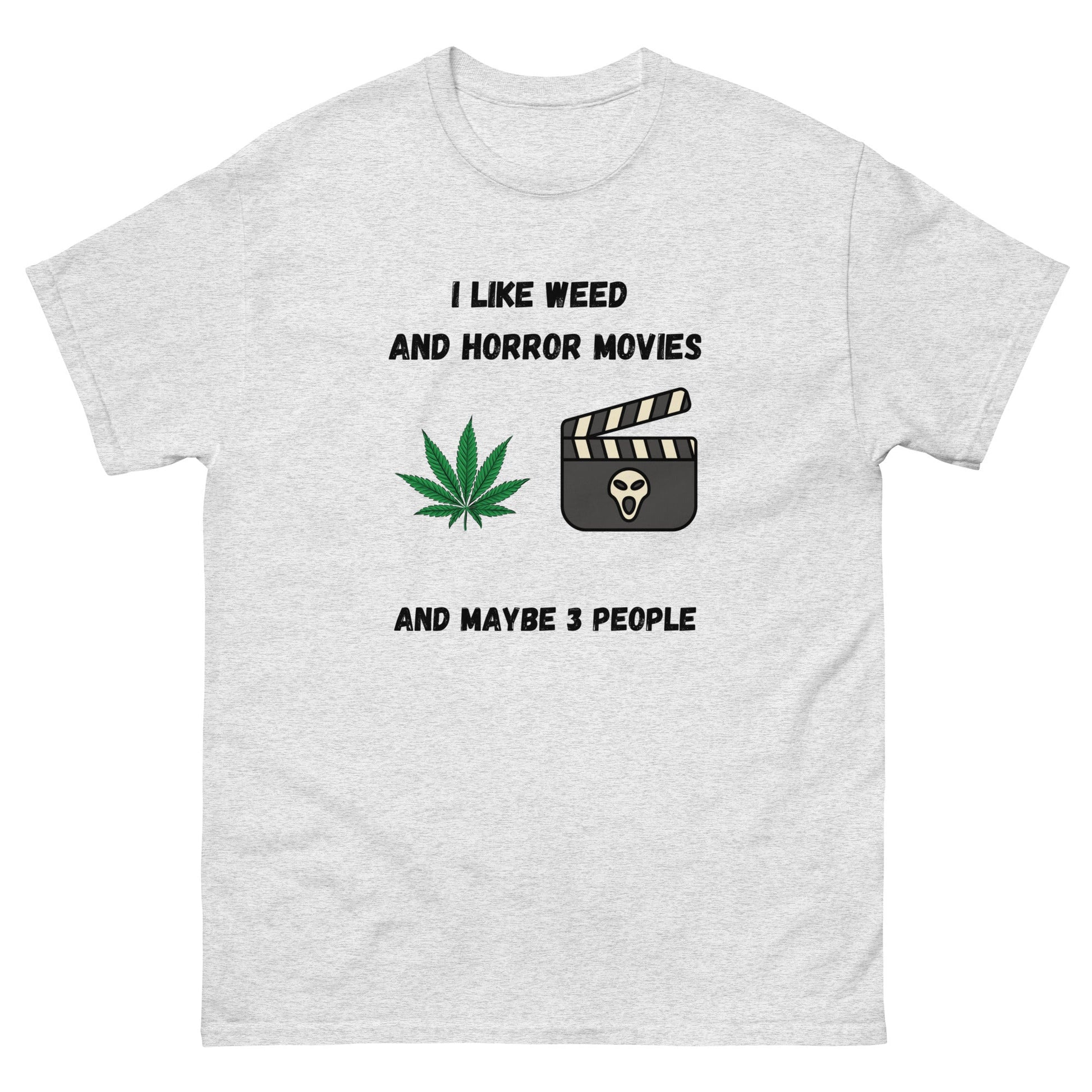 Funny Weed & Horror Movie T-Shirt – Anti - Social Vibes Tee - FunPrint4You