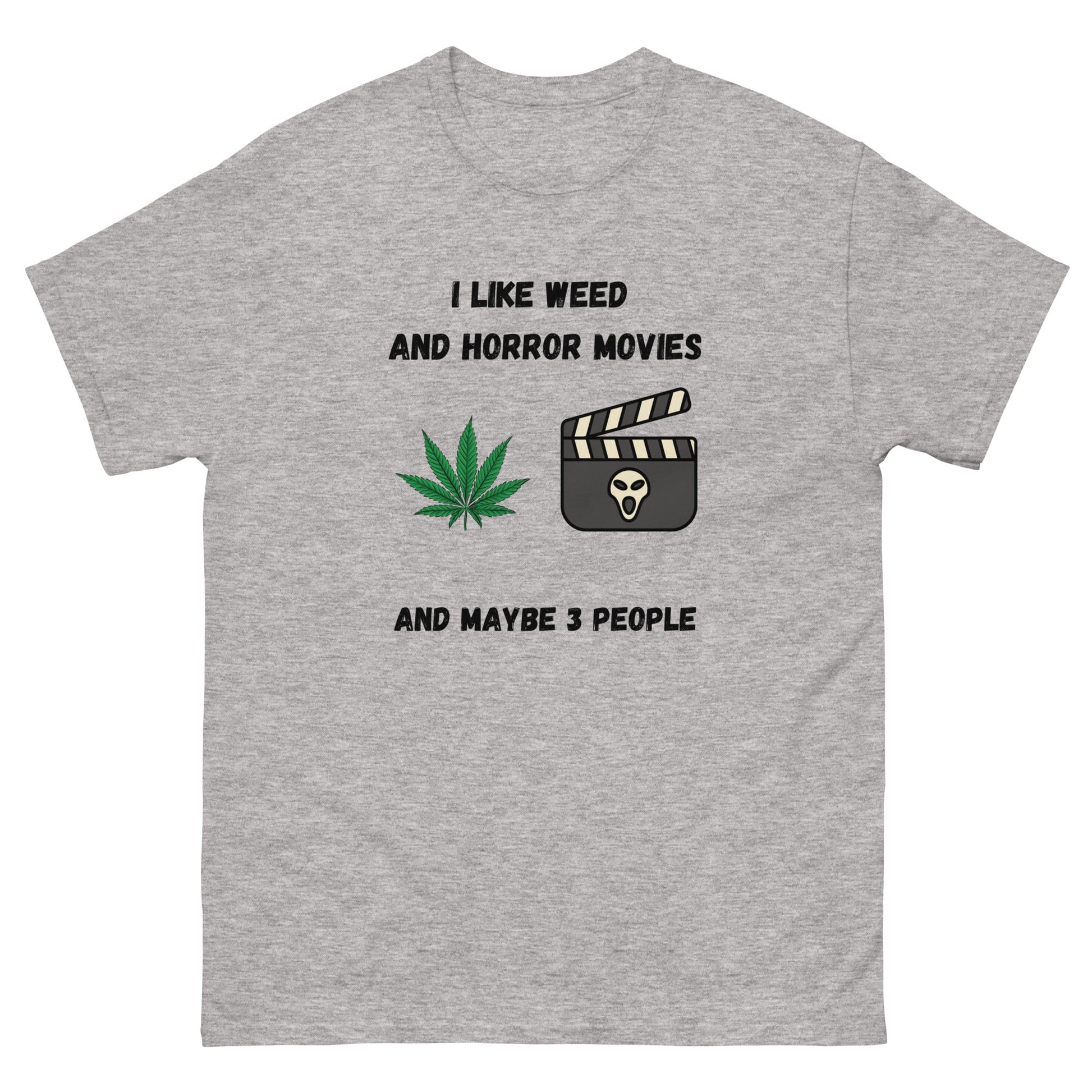 Funny Weed & Horror Movie T-Shirt – Anti - Social Vibes Tee - FunPrint4You