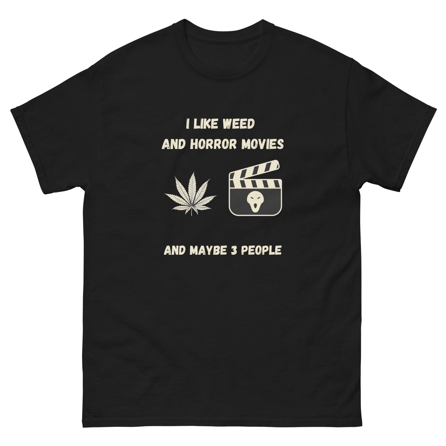 Funny Weed & Horror Movie T-Shirt – Anti - Social Vibes Tee - FunPrint4You
