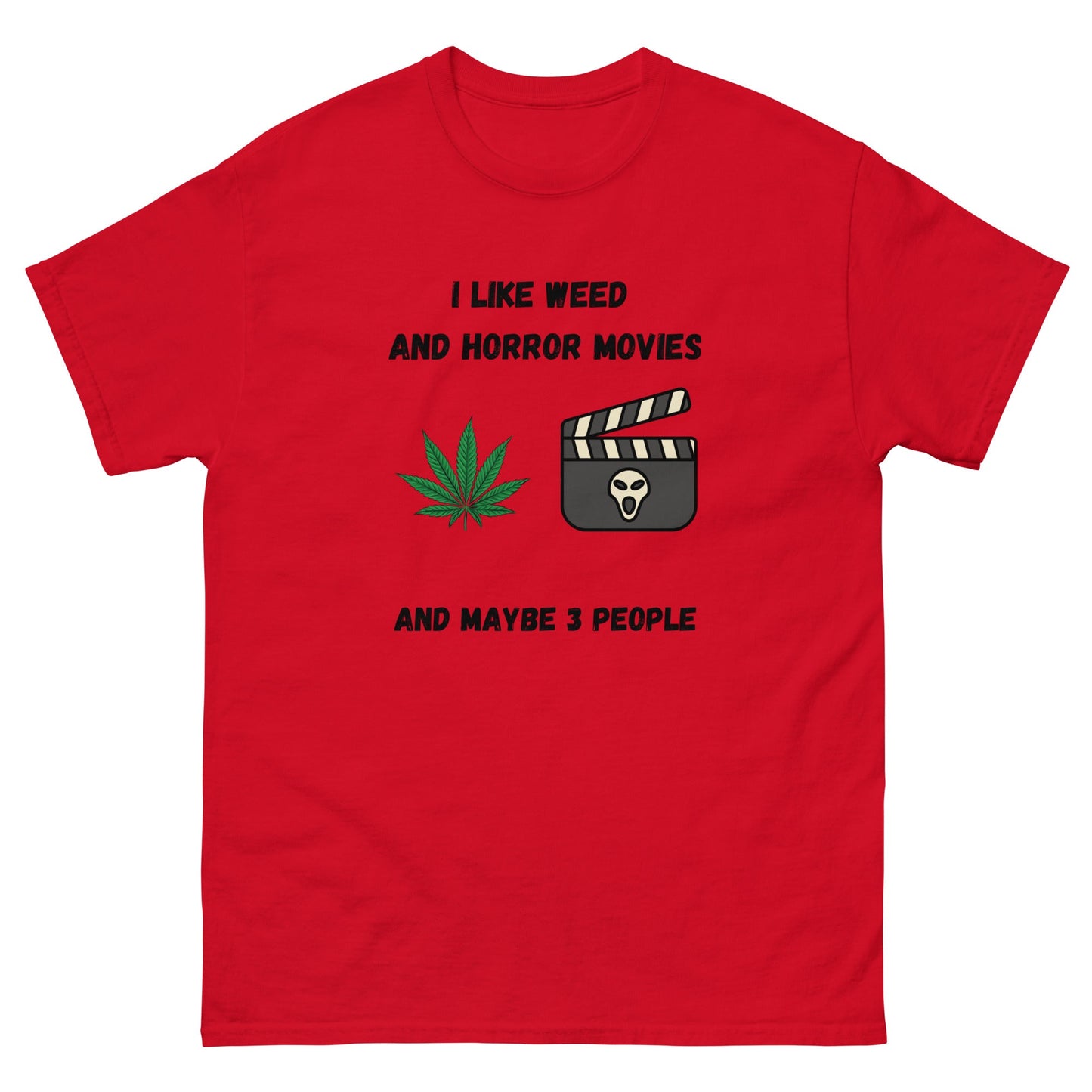 Funny Weed & Horror Movie T-Shirt – Anti - Social Vibes Tee - FunPrint4You