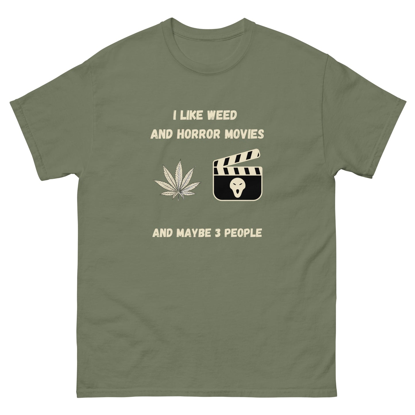 Funny Weed & Horror Movie T-Shirt – Anti - Social Vibes Tee - FunPrint4You