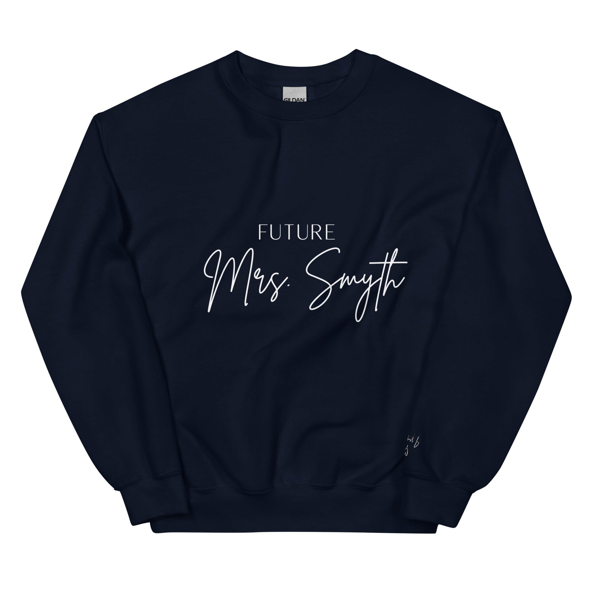 Future Mrs. [Custom Name] Sweatshirt – Elegant Bridal Jumper for Bride - To - Be UK & Ireland - FunPrint4You