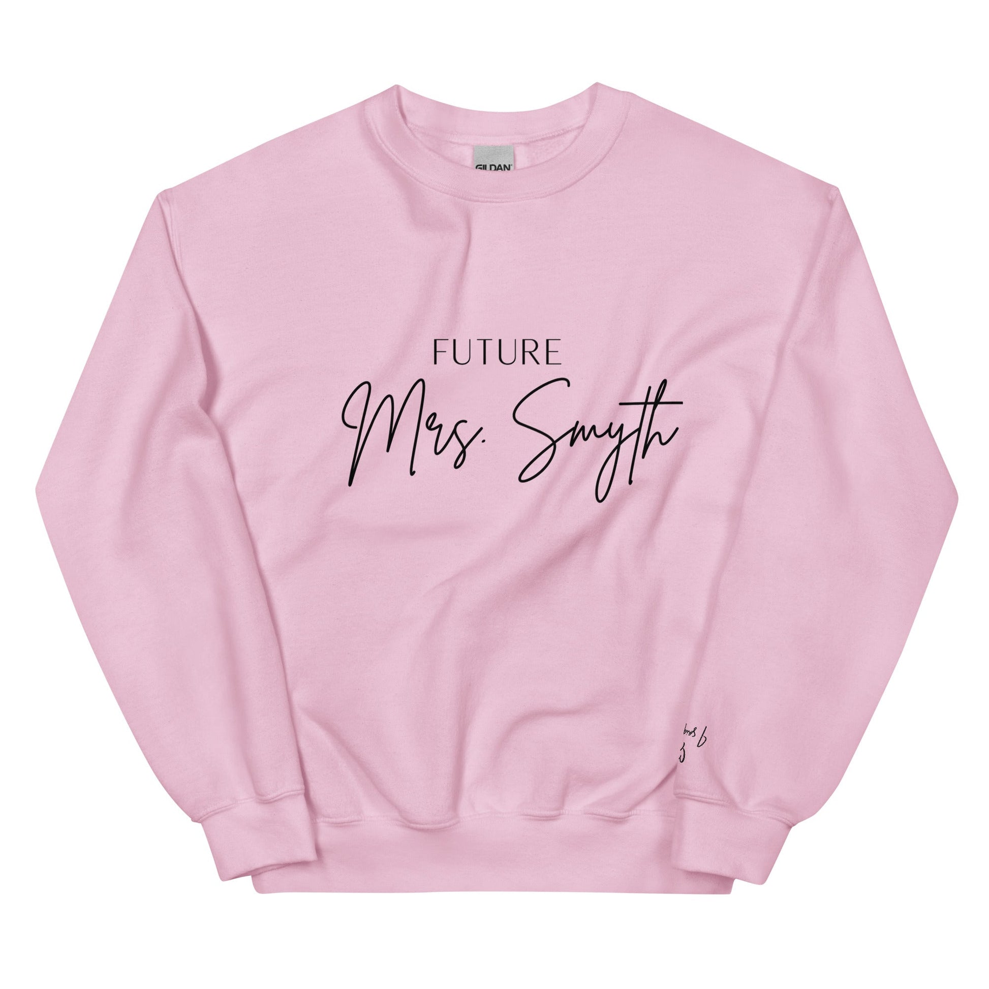 Future Mrs. [Custom Name] Sweatshirt – Elegant Bridal Jumper for Bride - To - Be UK & Ireland - FunPrint4You