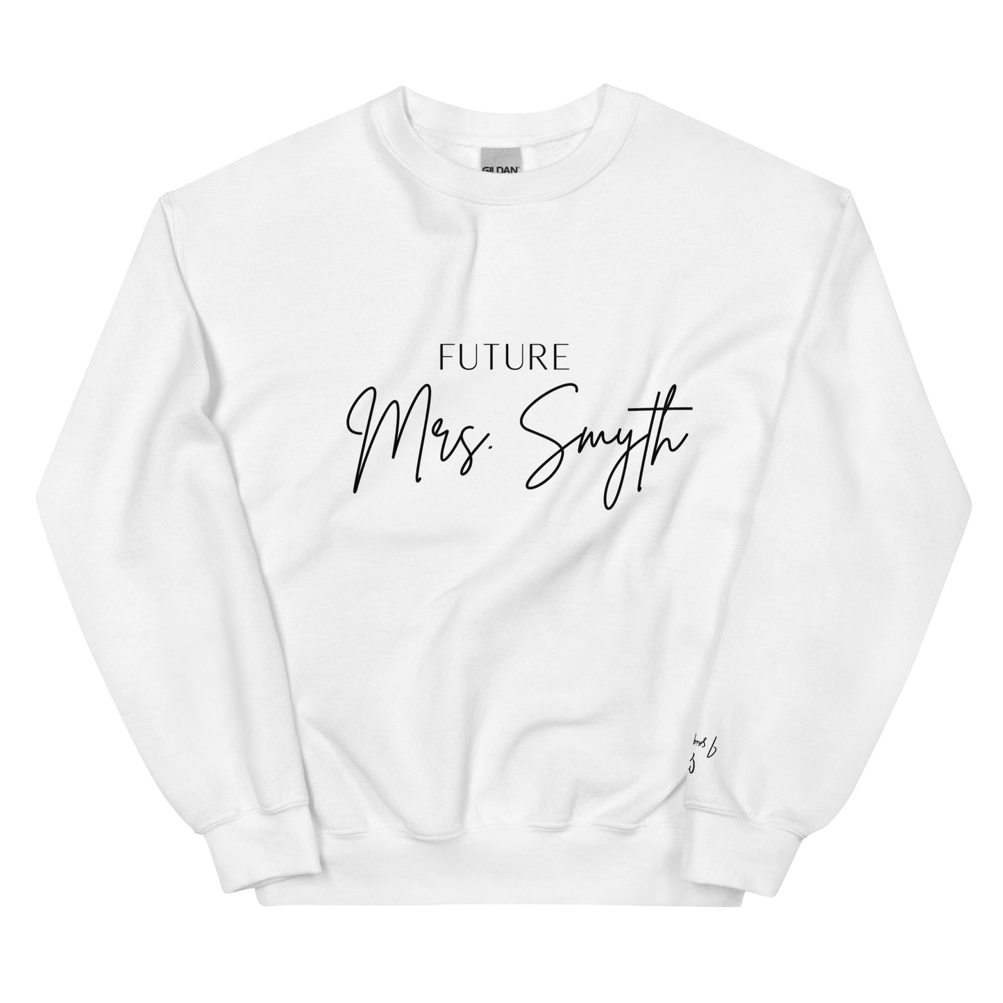 Future Mrs. [Custom Name] Sweatshirt – Elegant Bridal Jumper for Bride - To - Be UK & Ireland - FunPrint4You