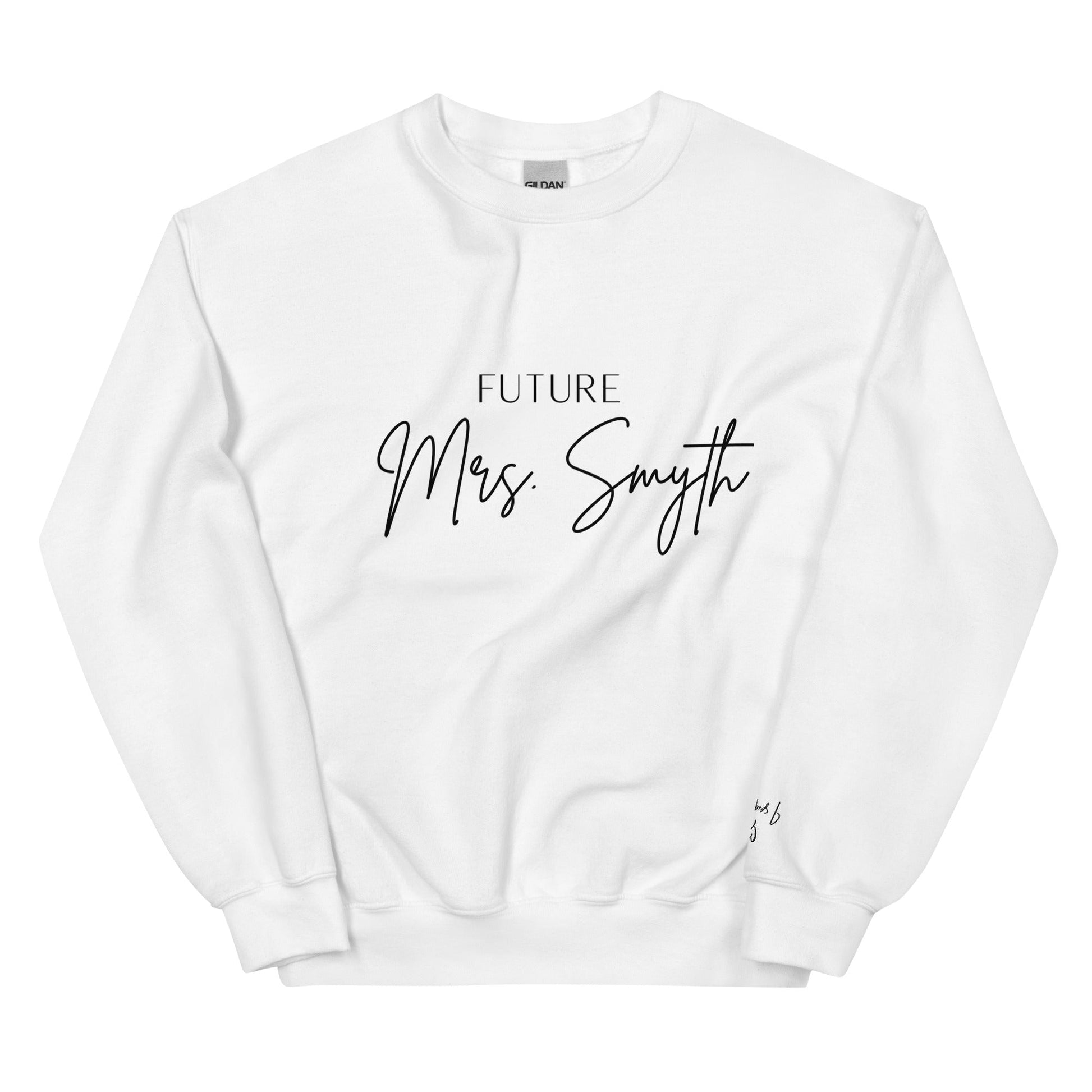 Future Mrs. [Custom Name] Sweatshirt – Elegant Bridal Jumper for Bride - To - Be UK & Ireland - FunPrint4You