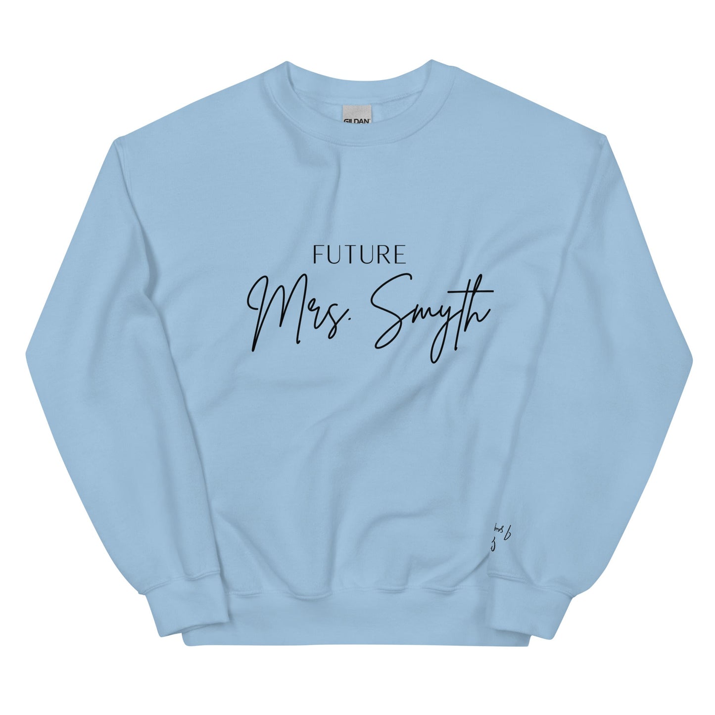 Future Mrs. [Custom Name] Sweatshirt – Elegant Bridal Jumper for Bride - To - Be UK & Ireland - FunPrint4You