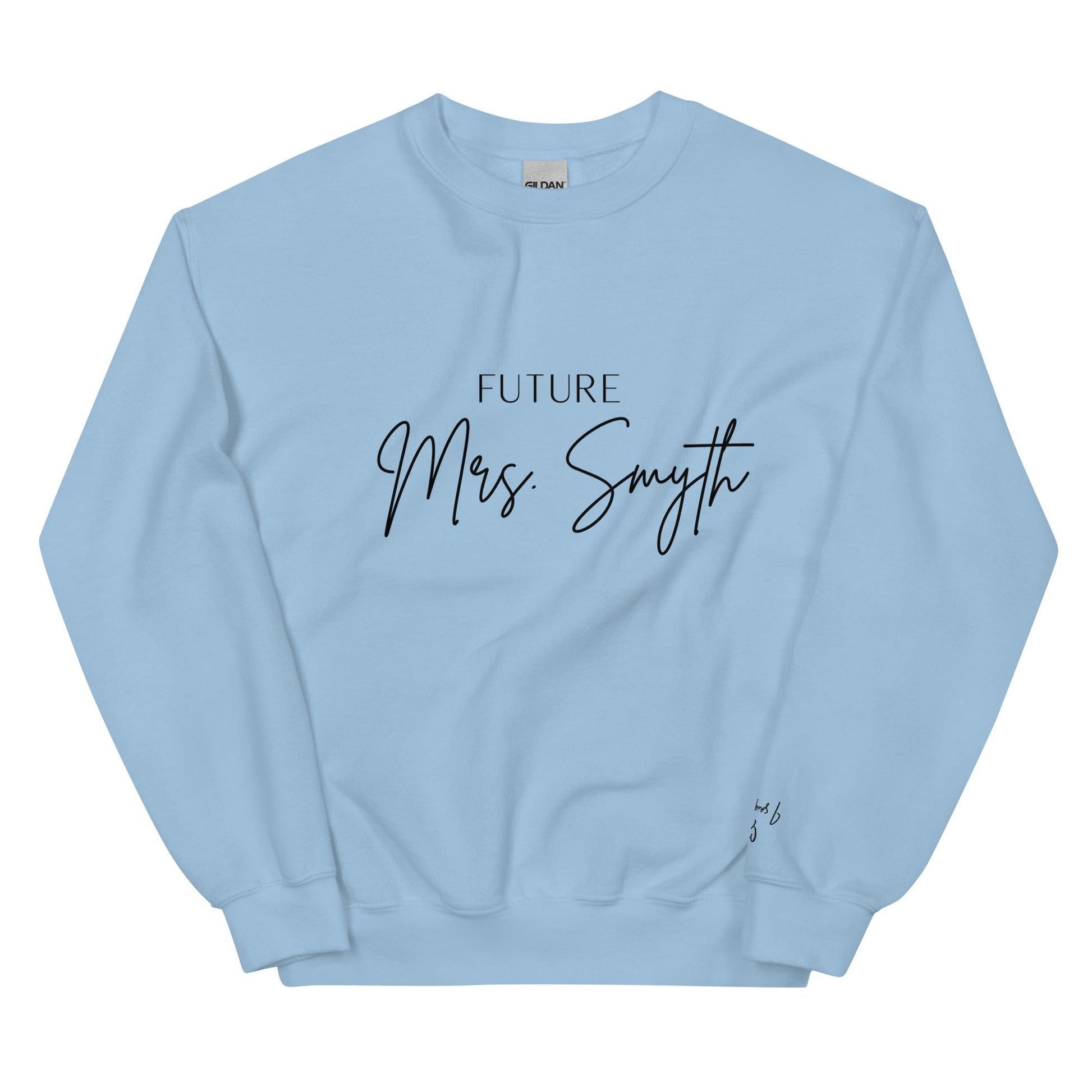 Future Mrs. [Custom Name] Sweatshirt – Elegant Bridal Jumper for Bride - To - Be UK & Ireland - FunPrint4You